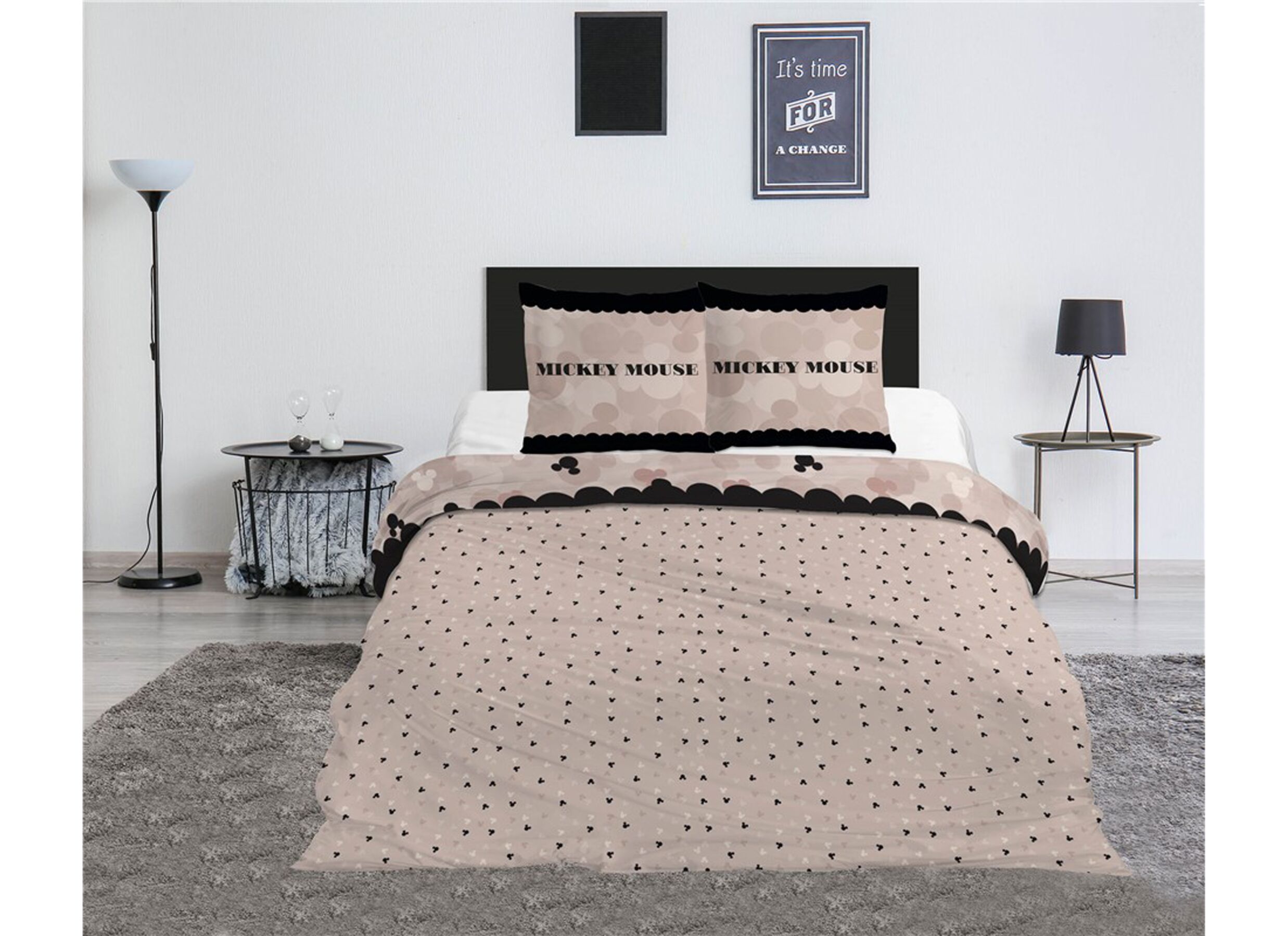 Dekbedovertrek Mickey 240x220cm - polykatoen - Housse de couette Mickey 240x220cm - polycoton