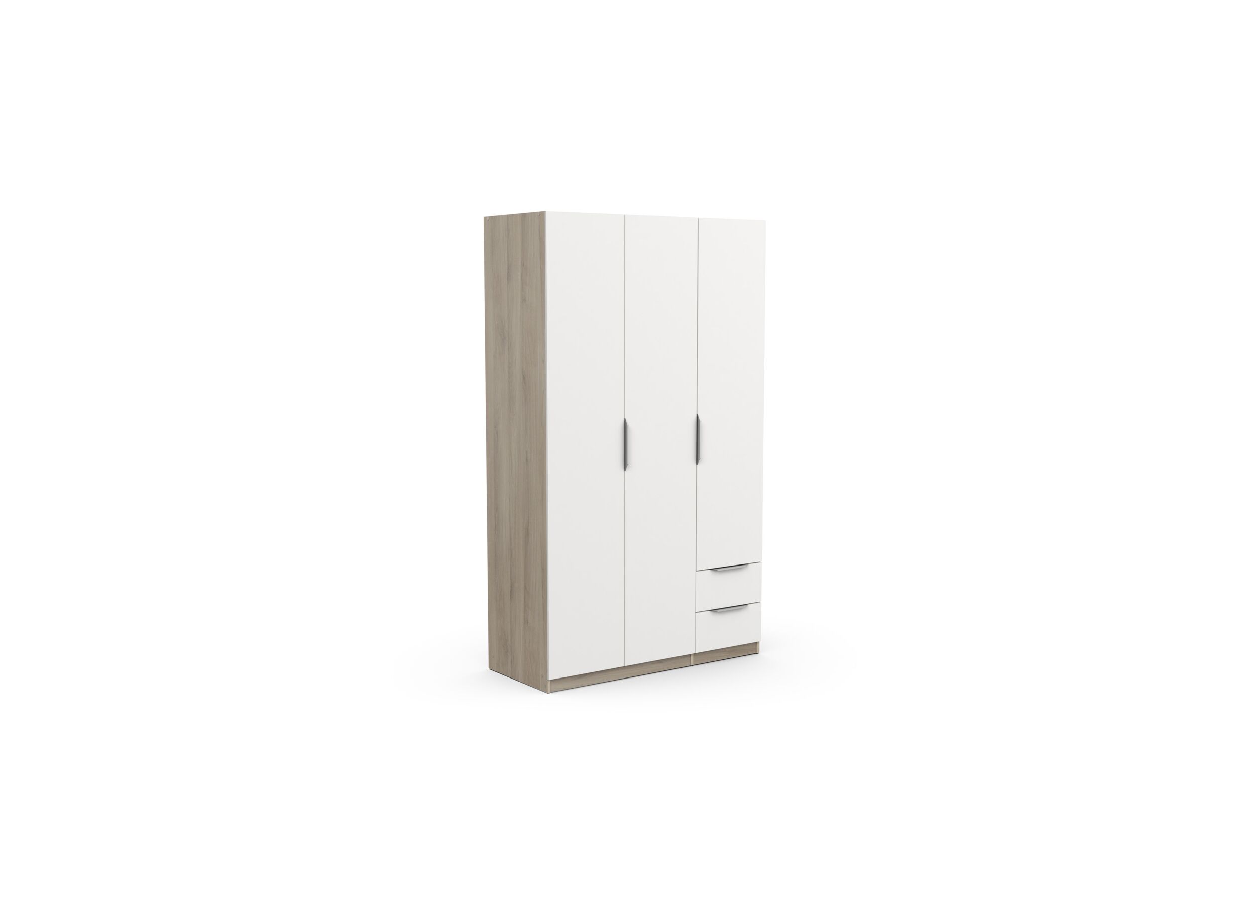 Garde-robe Ghost 119cm - Garde-robe Ghost 119cm - decor - chêne kronberg/blanc
