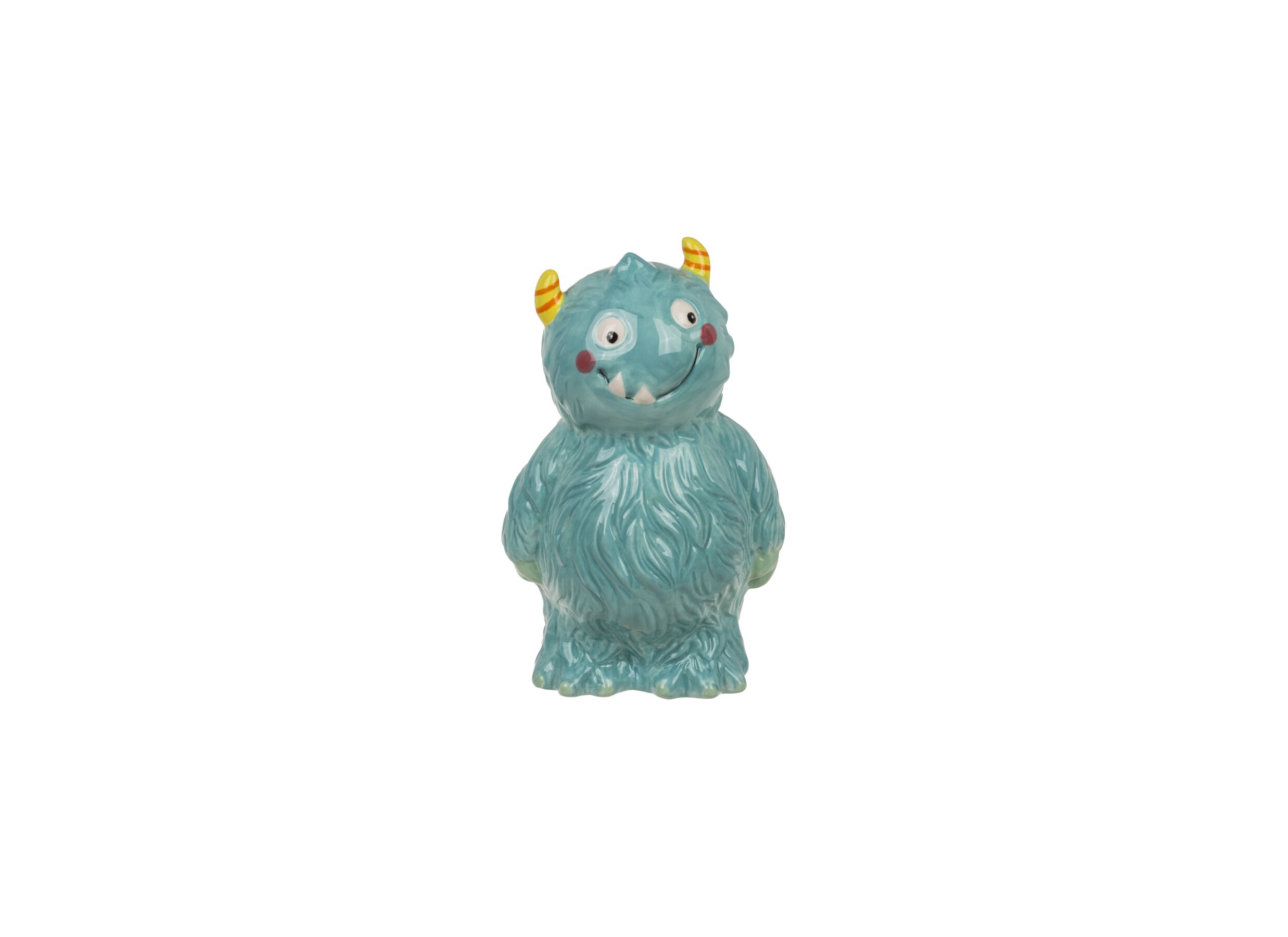 Overzichtsfoto - Spaarpot Blue Monster H17cm - keramiek - blauw