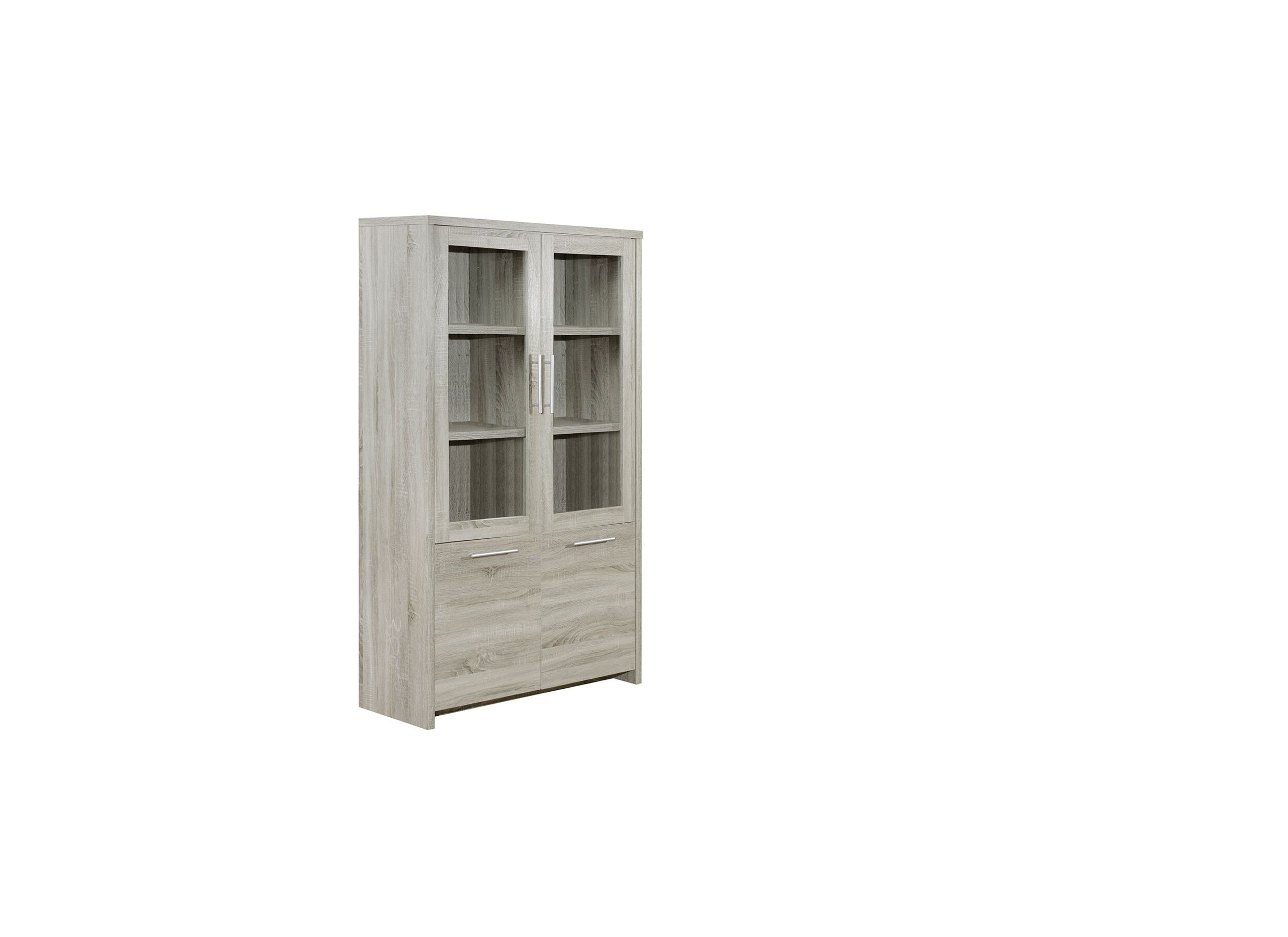 Vitrinekast Enzo 110cm - decor - eik sonomagrijs