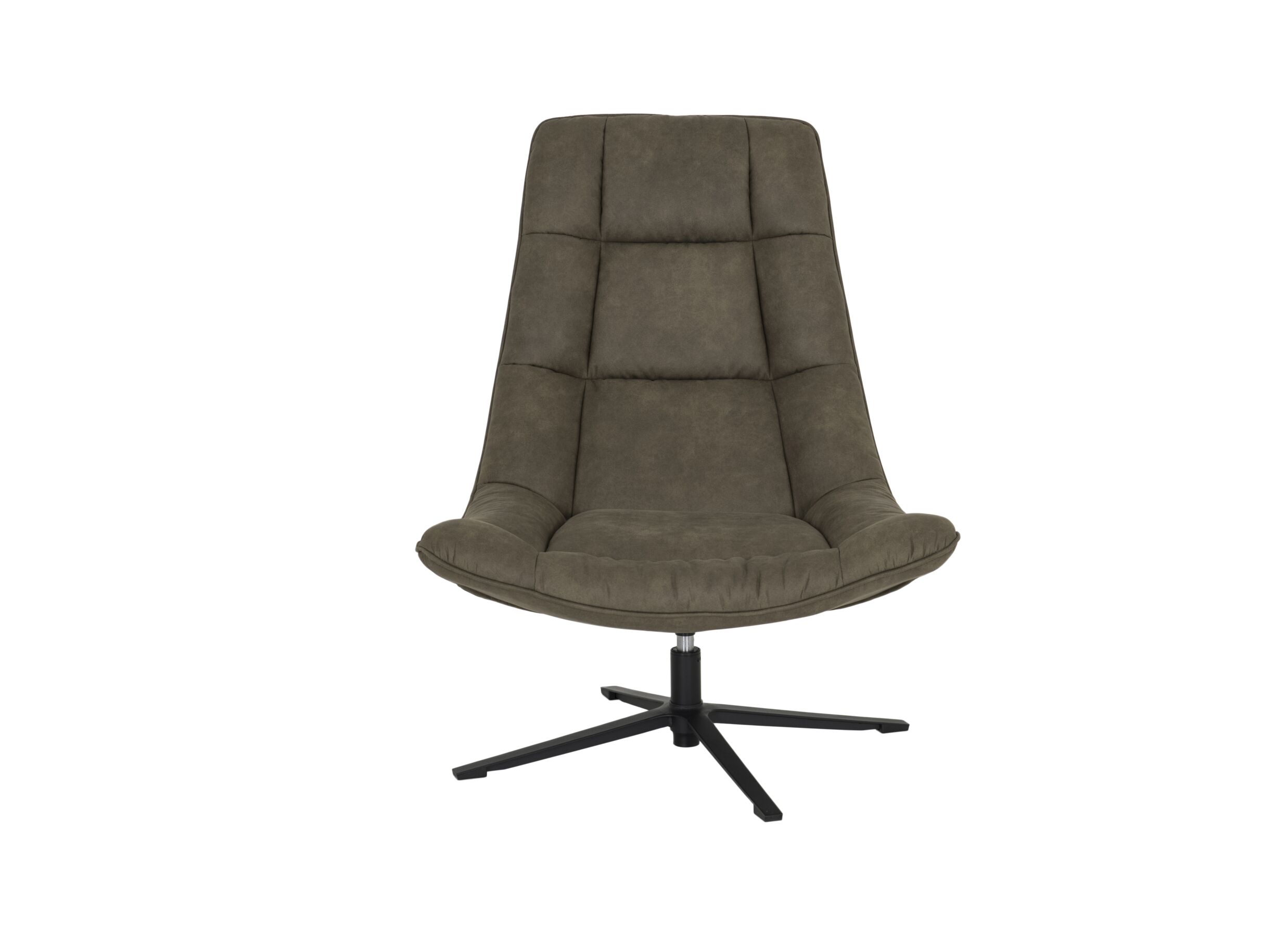 Fauteuil pivotant Slow 100x82x93cm - tissu - vert