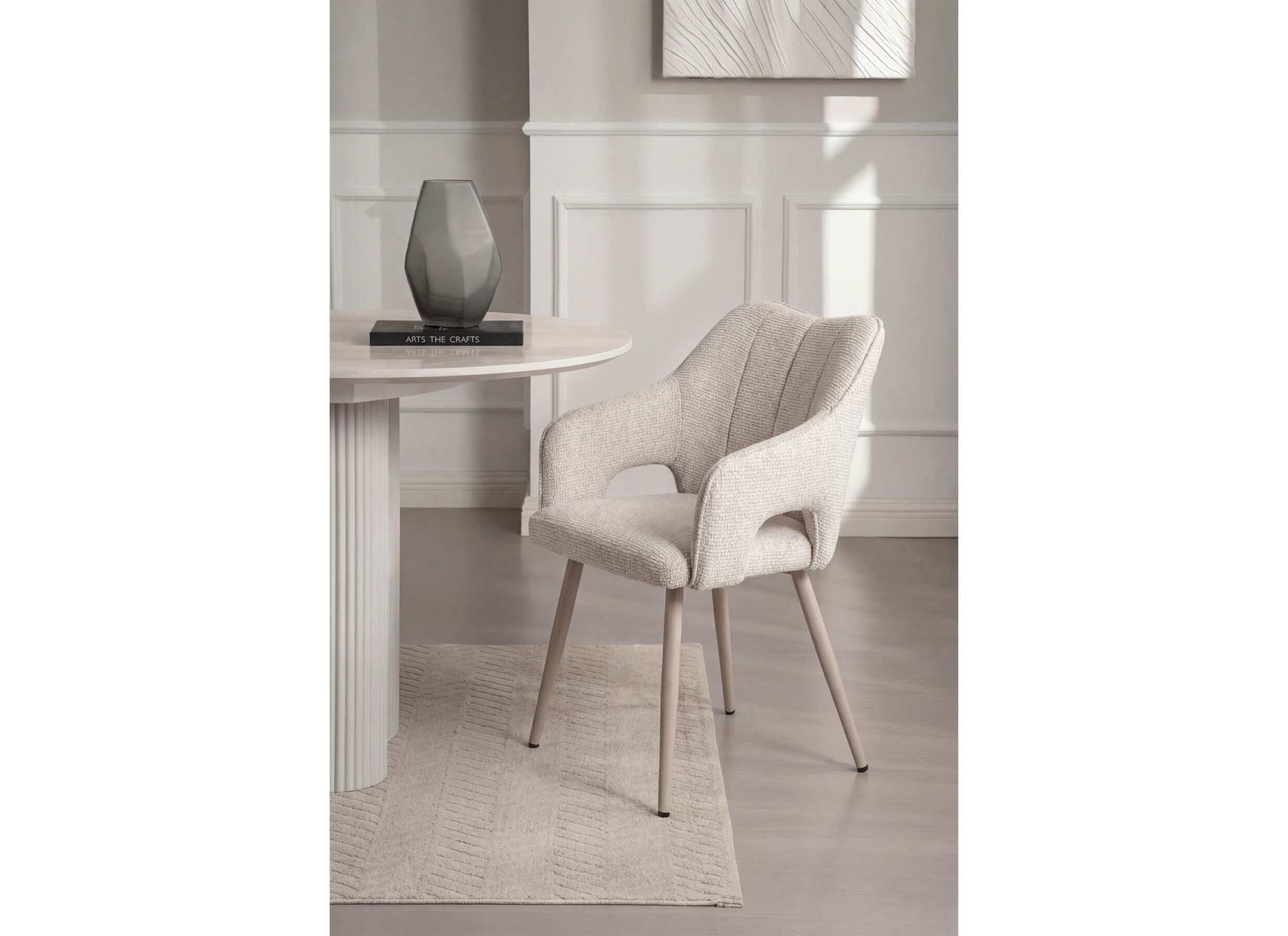 Sfeerfoto - Stoel Nia stof - beige