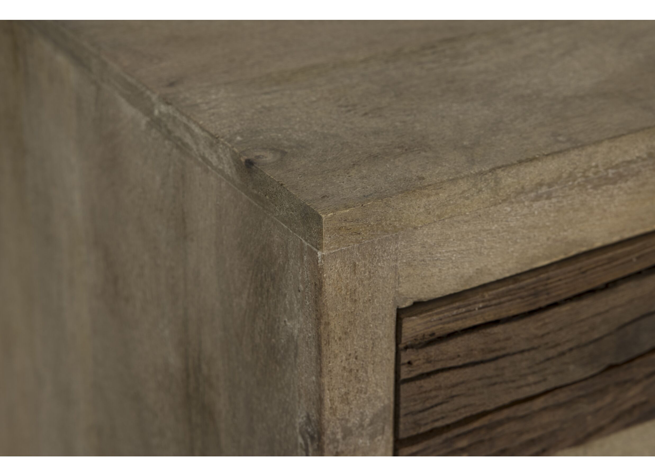 Armoire Harem 90x40x112cm - mangue massif - marron & multicolor