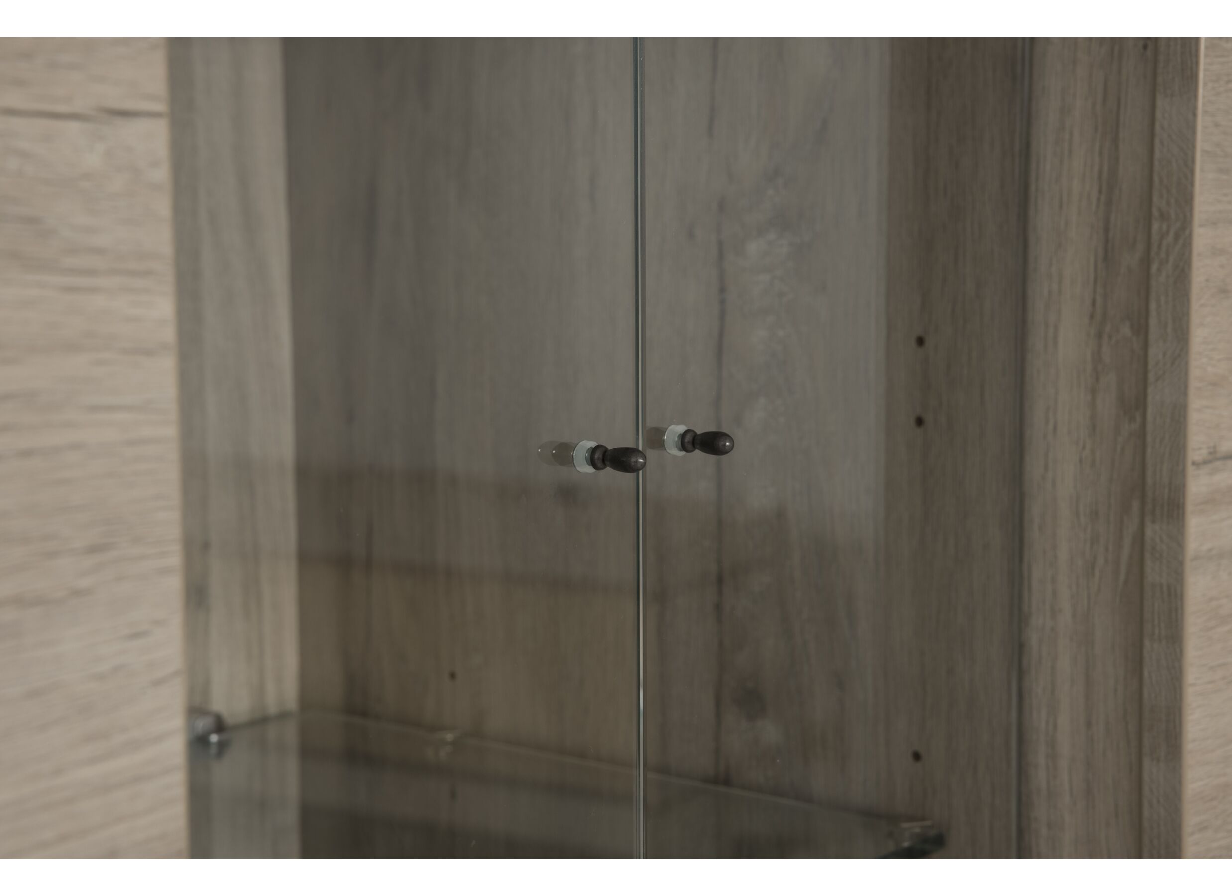 Vitrine Etna 125cm - décor - chêne millenium/gris clair