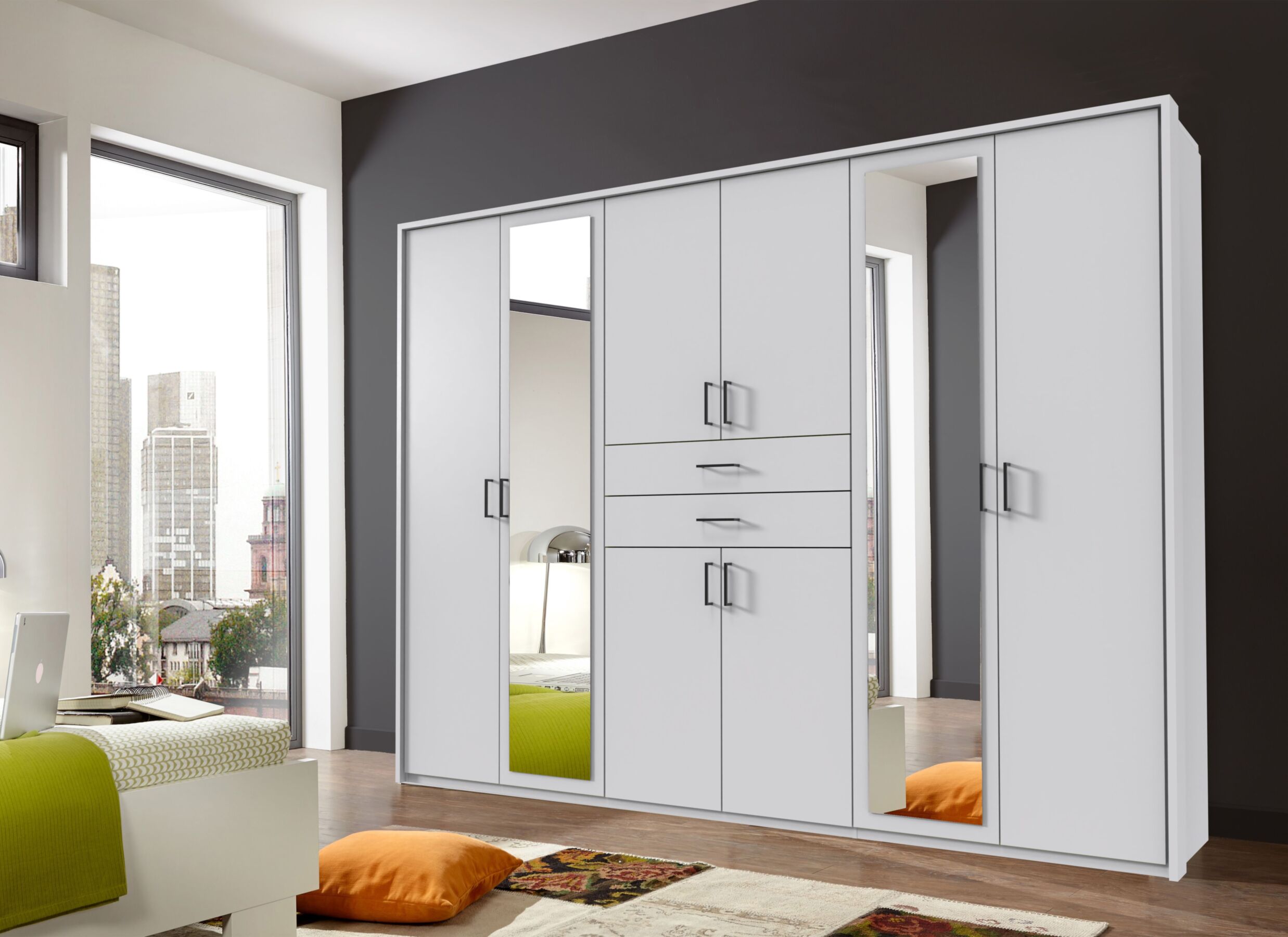 Foto ambiance - Garde-robe Diver 270cm - décor - blanc