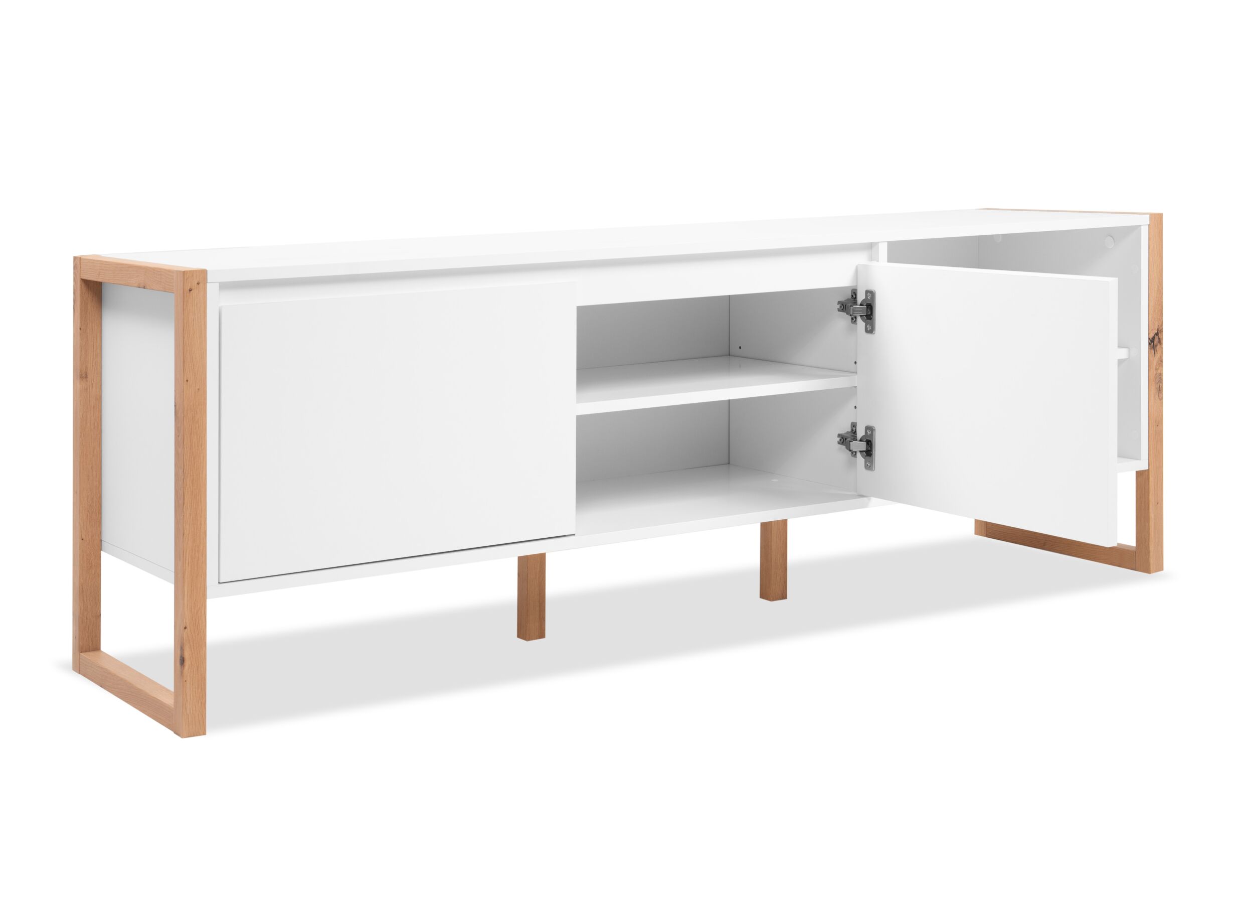 Aperçu - Meuble TV Denver 160cm - décor - blanc