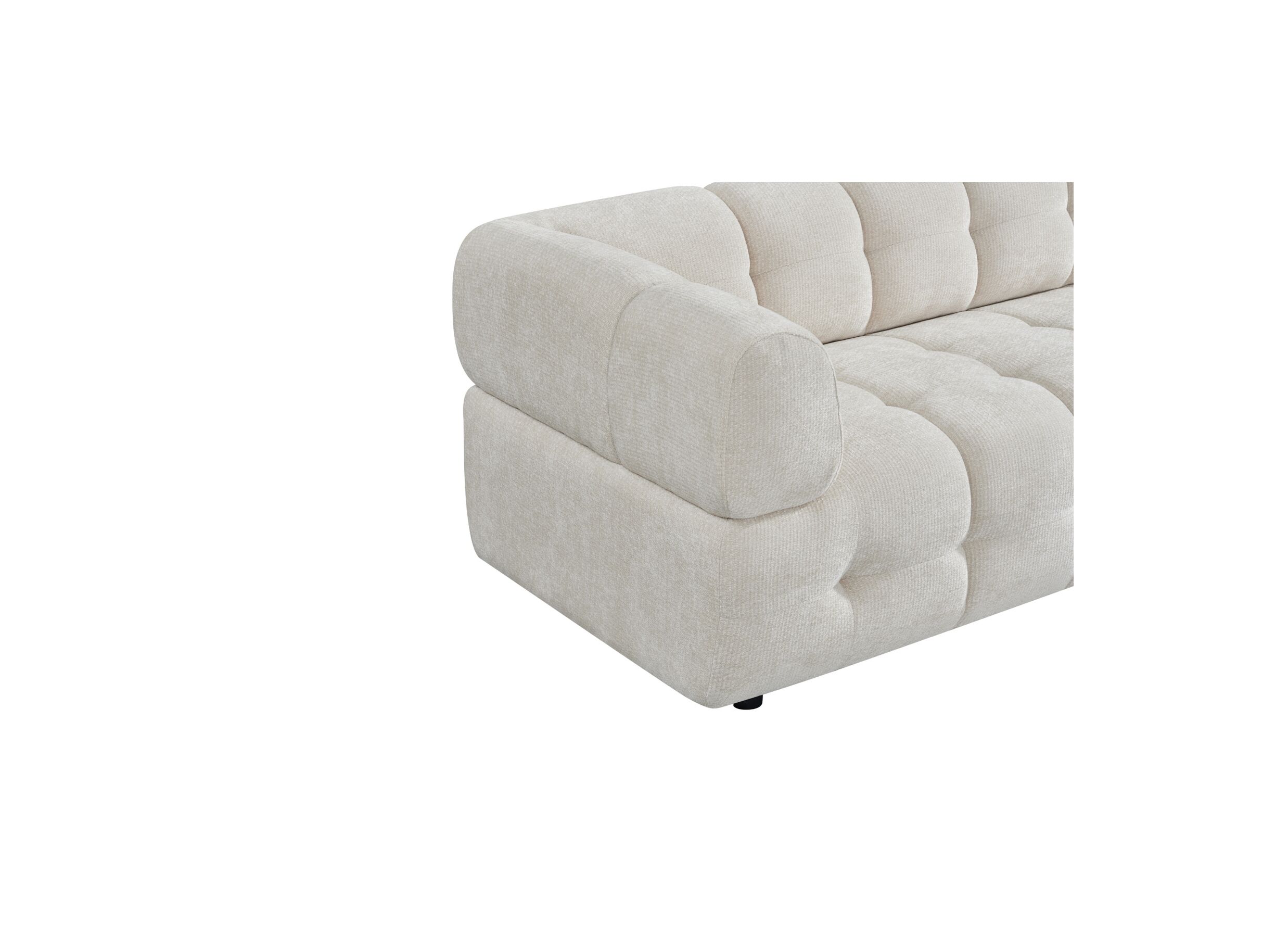 Detailfoto - Zetel Tortuga 2-zit - polyestervezel - beige