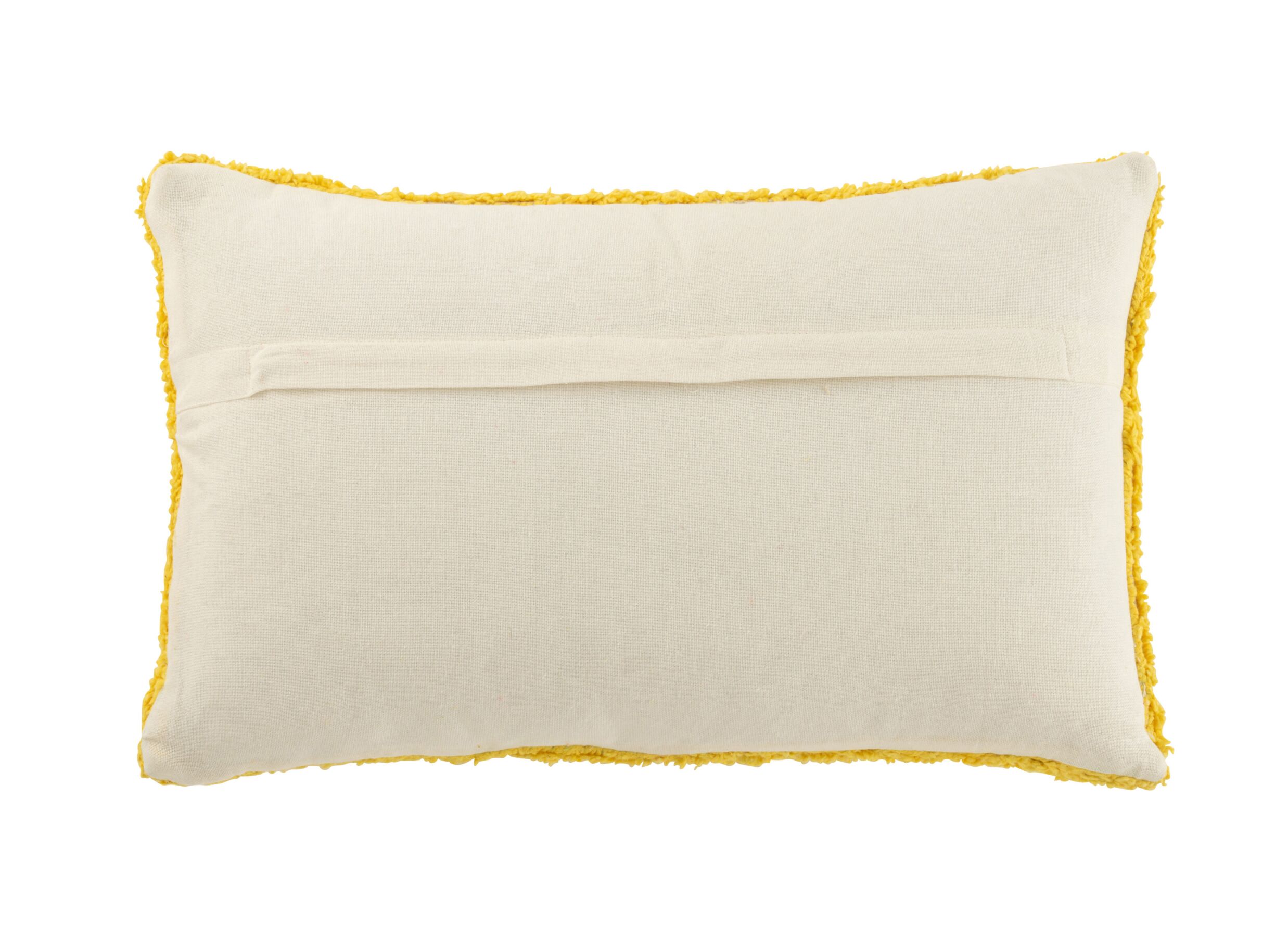 Overzichtsfoto - Kussen Soleil 30x50cm - katoen - geel/wit