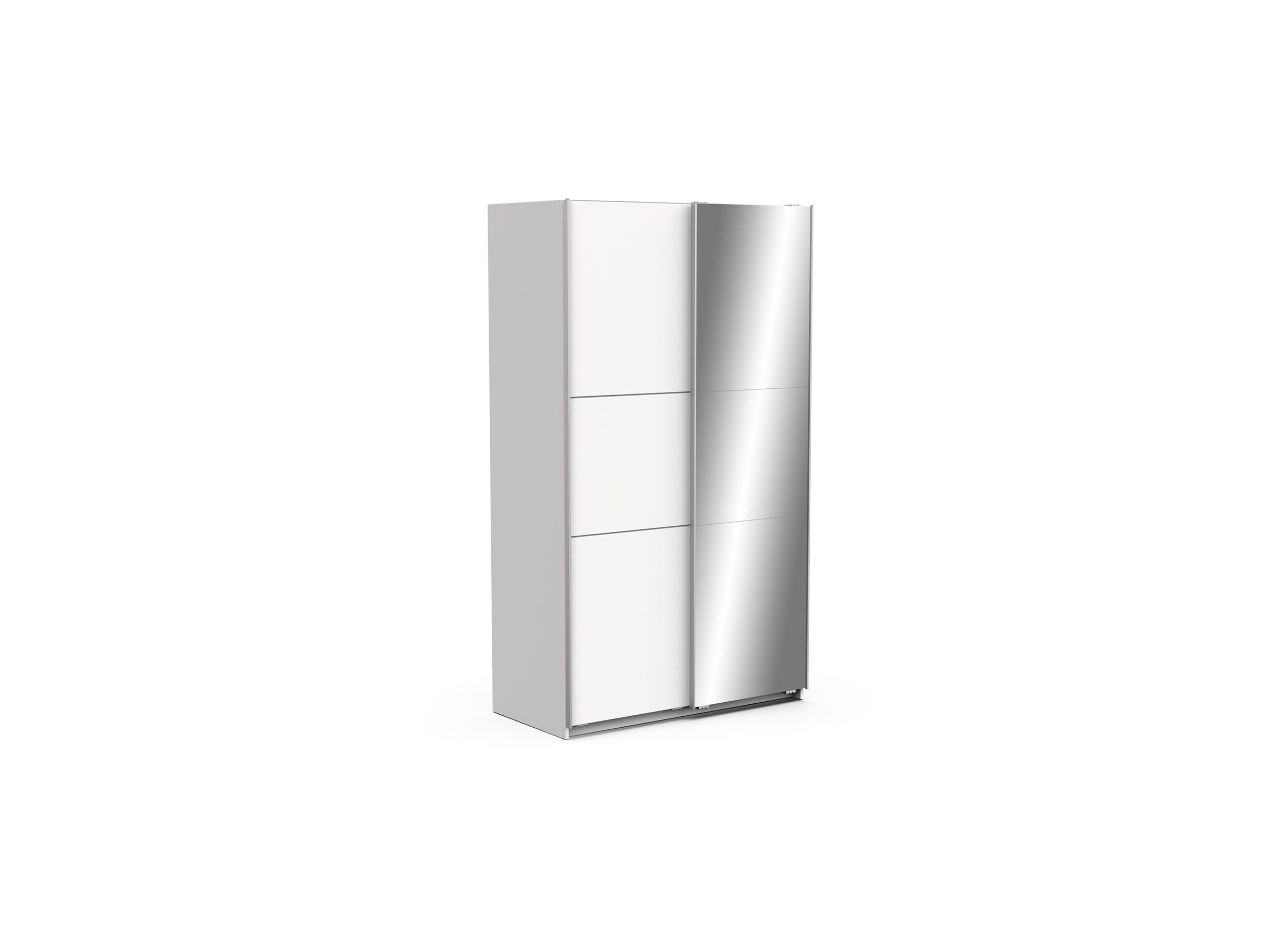 Armoire à portes coulissantes Ghost 120cm - Armoire à portes coulissantes Ghost 117cm - décor - blanc