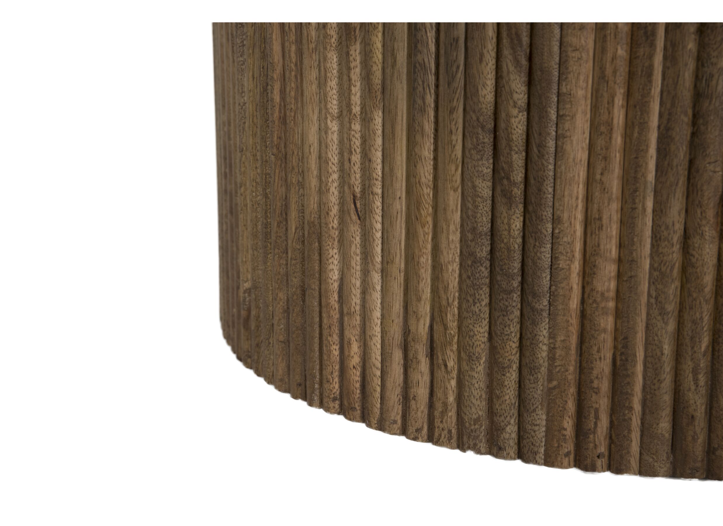 Detail - Table ronde Solid Ø130cm - manguier massif - noyer