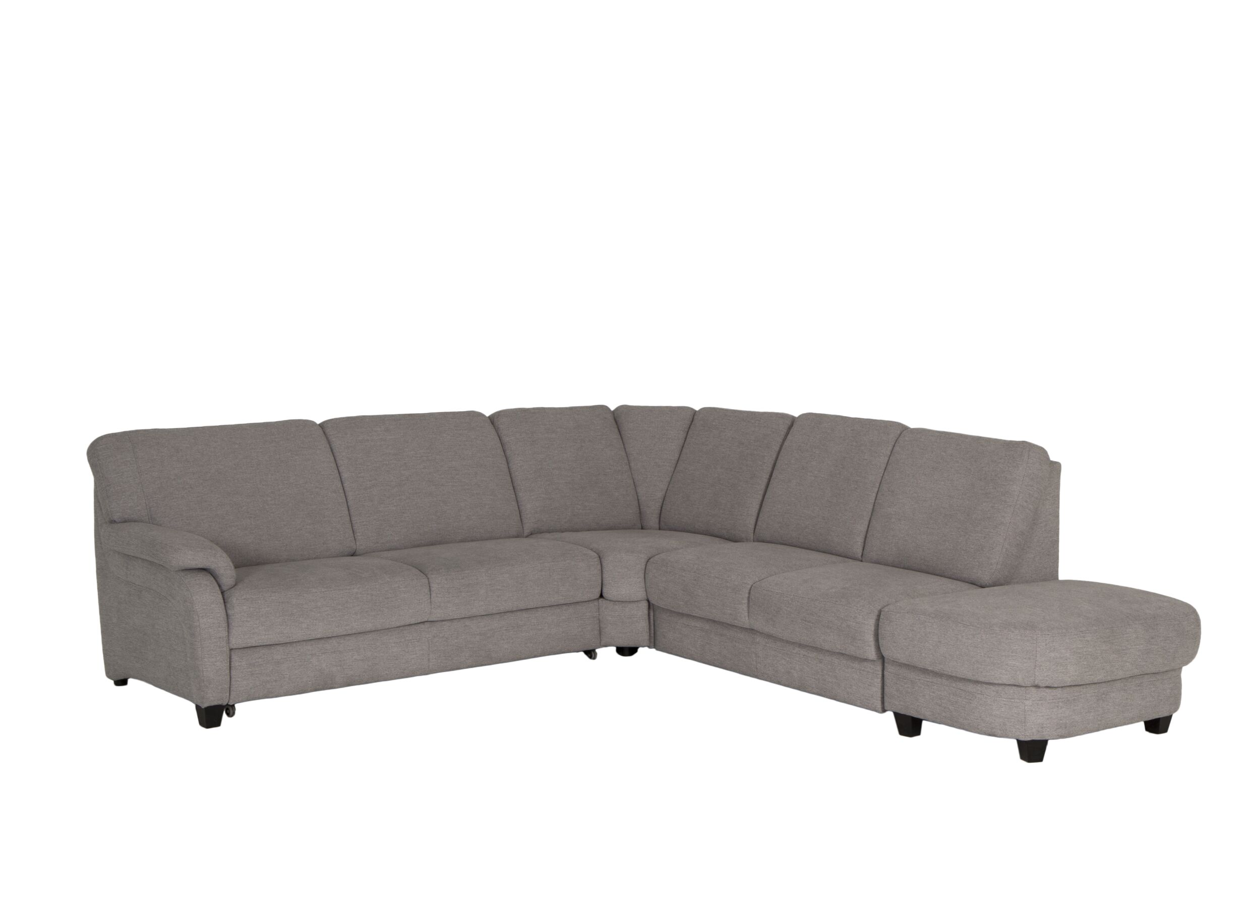 Canapé d'angle Toulouse tissu gris argent - Canapé d'angle Toulouse 269x287cm - tissu - gris argent