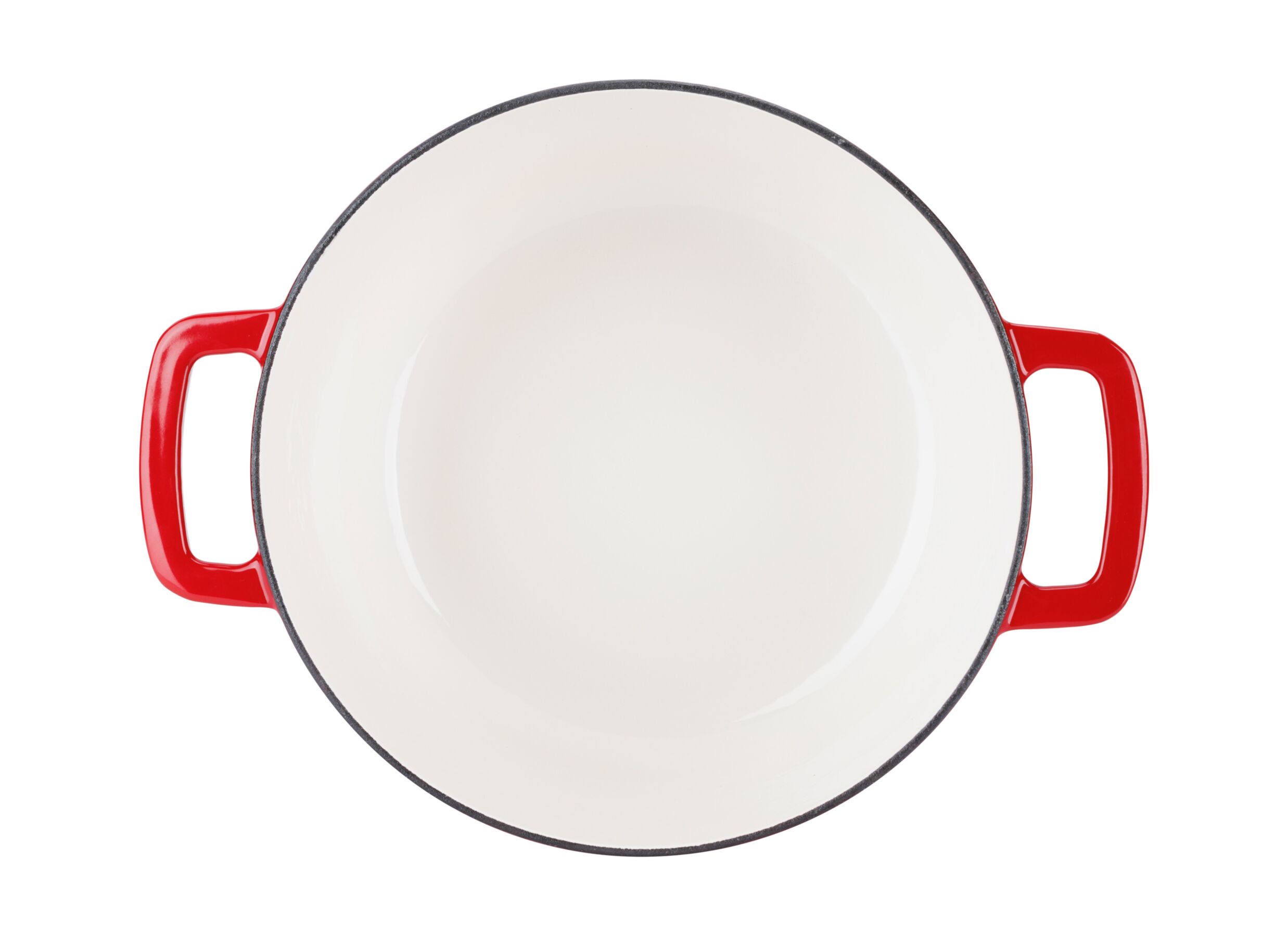 Overzichtsfoto - Stoofpot Fontestic Ø24cm 4,6L - gietijzer - rood