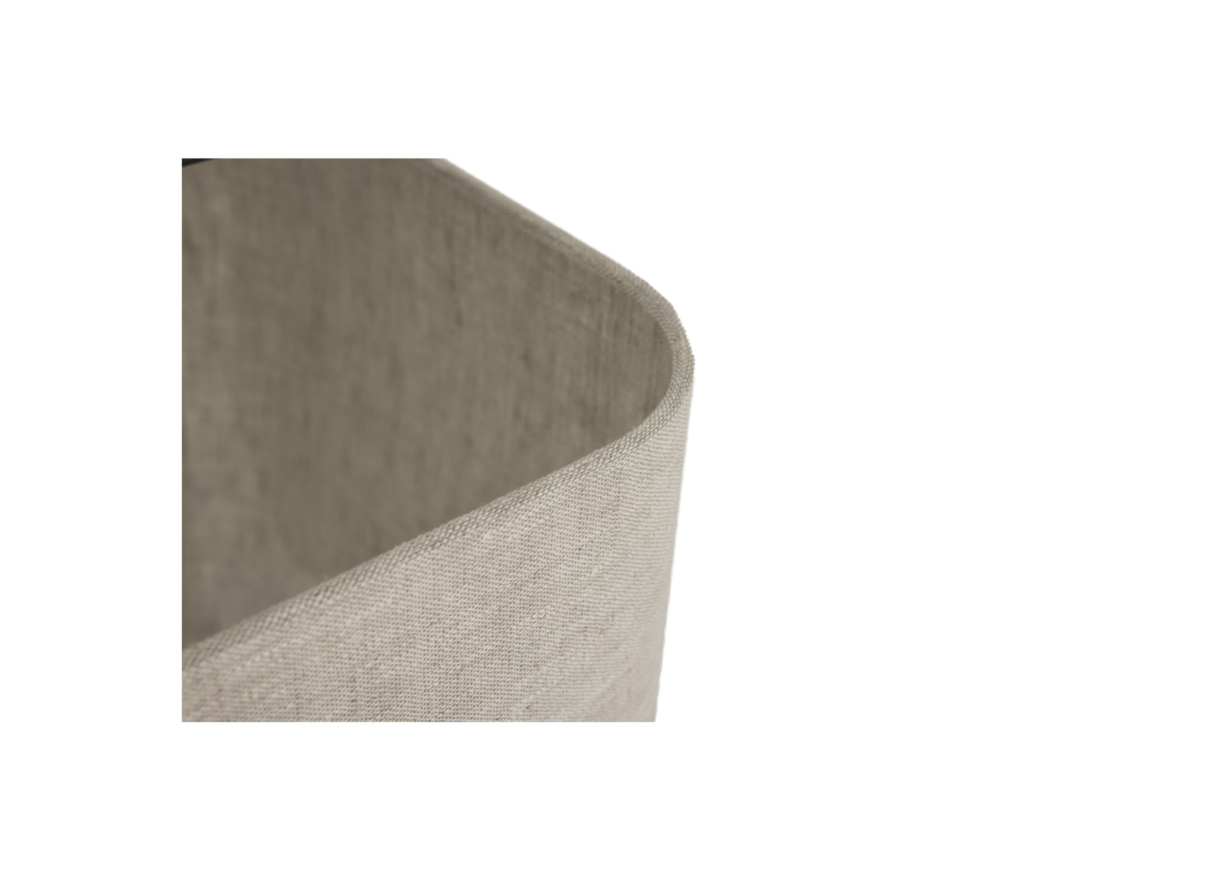 Detail - Abat-jour Milano coins arrondis Ø100cm - tissu - beige