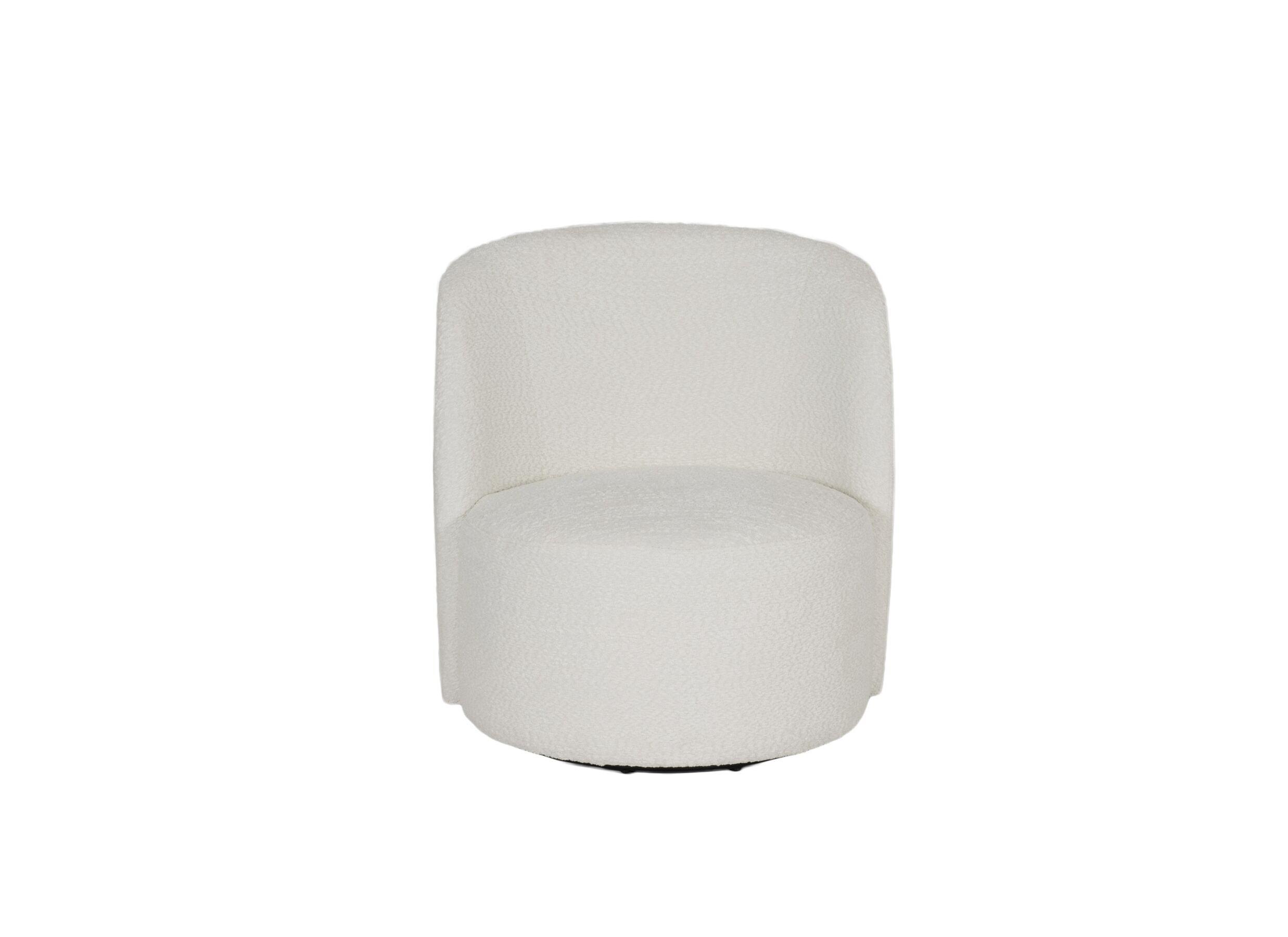 Aperçu - Fauteuil pivotant Companion 71x77x74cm - chenille - blanc