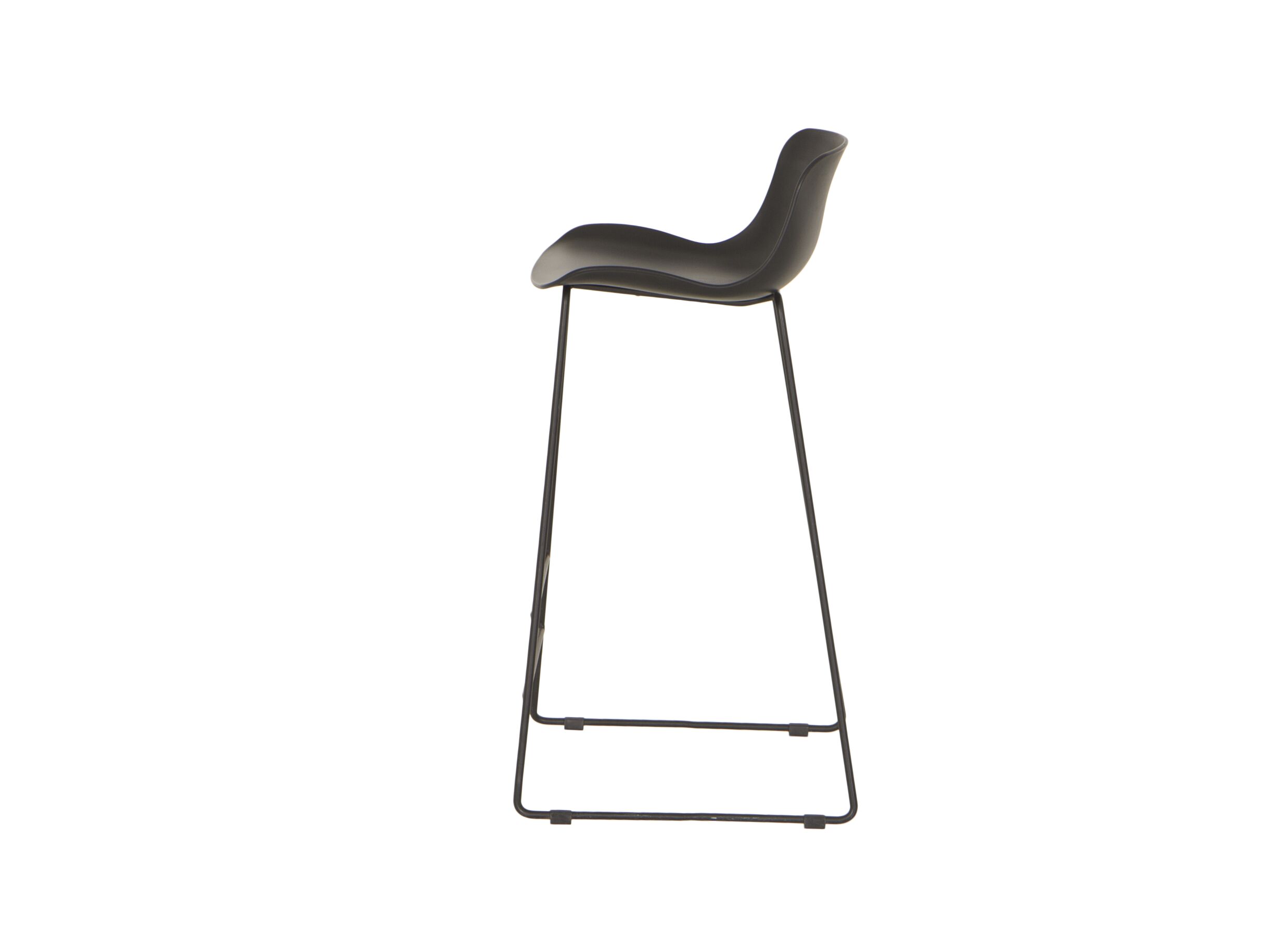 Detail - Chaise de bar Diavola HA76cm - synthétique - noir