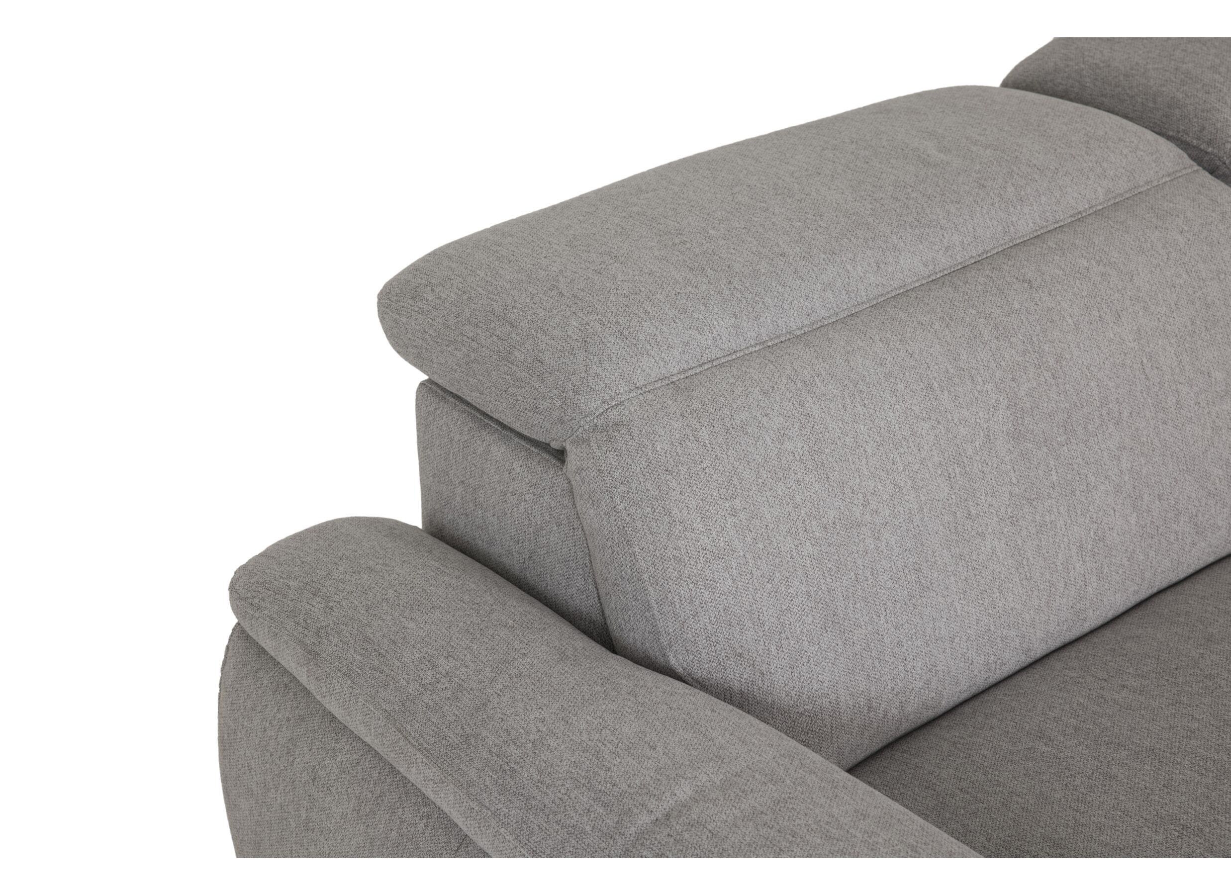 Hoeksalon Sub 302x243cm - stof - zilvergrijs met relax