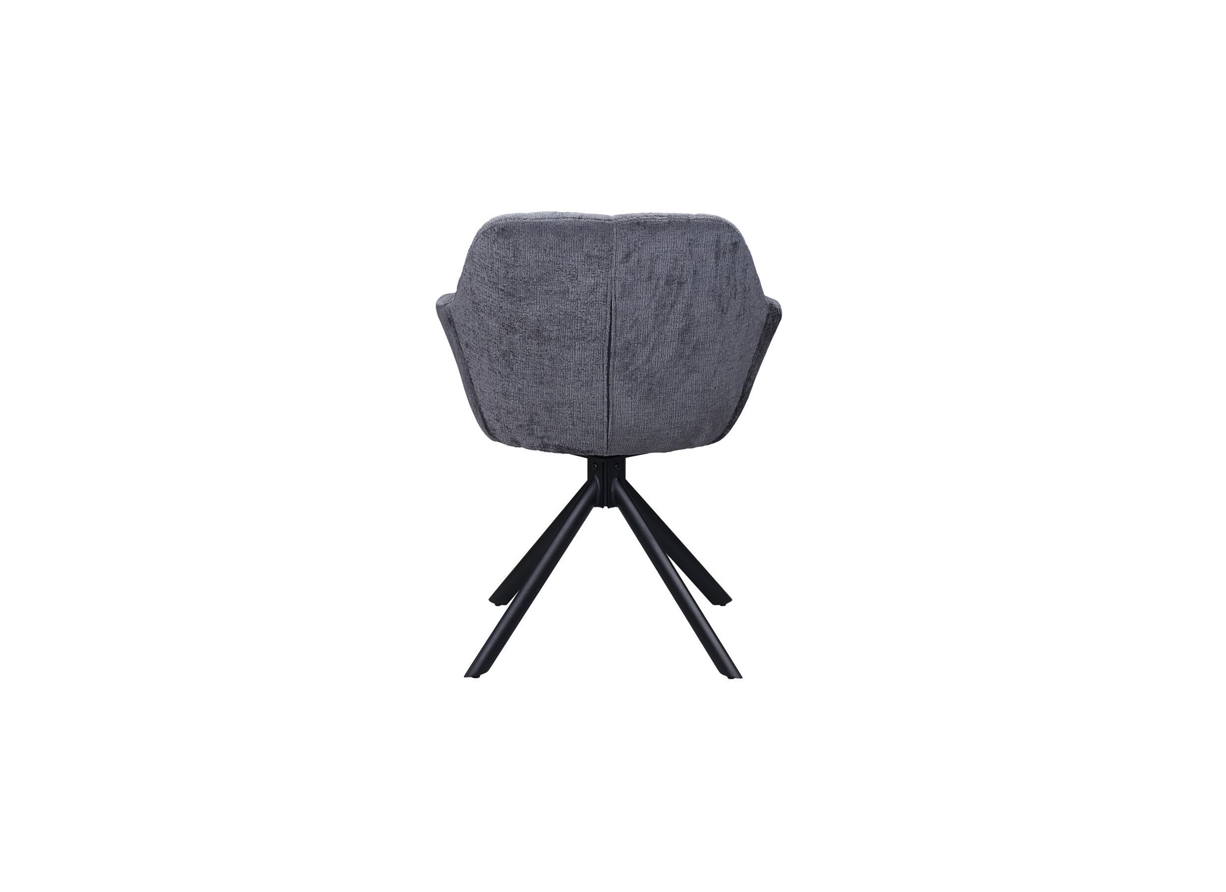 Draaistoel Gatsby 65x66x83cm - stof - donkergrijs