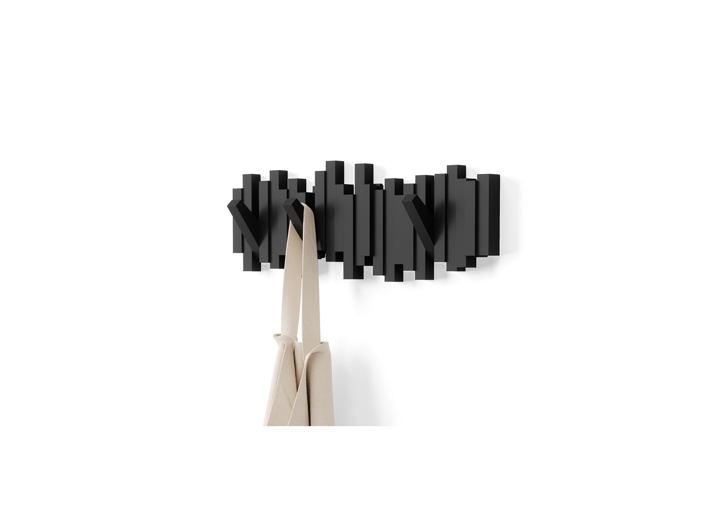 Kapstok Sticks Multi Hook 48 - Kapstok Sticks Multi Hook 48,6cm - zwart