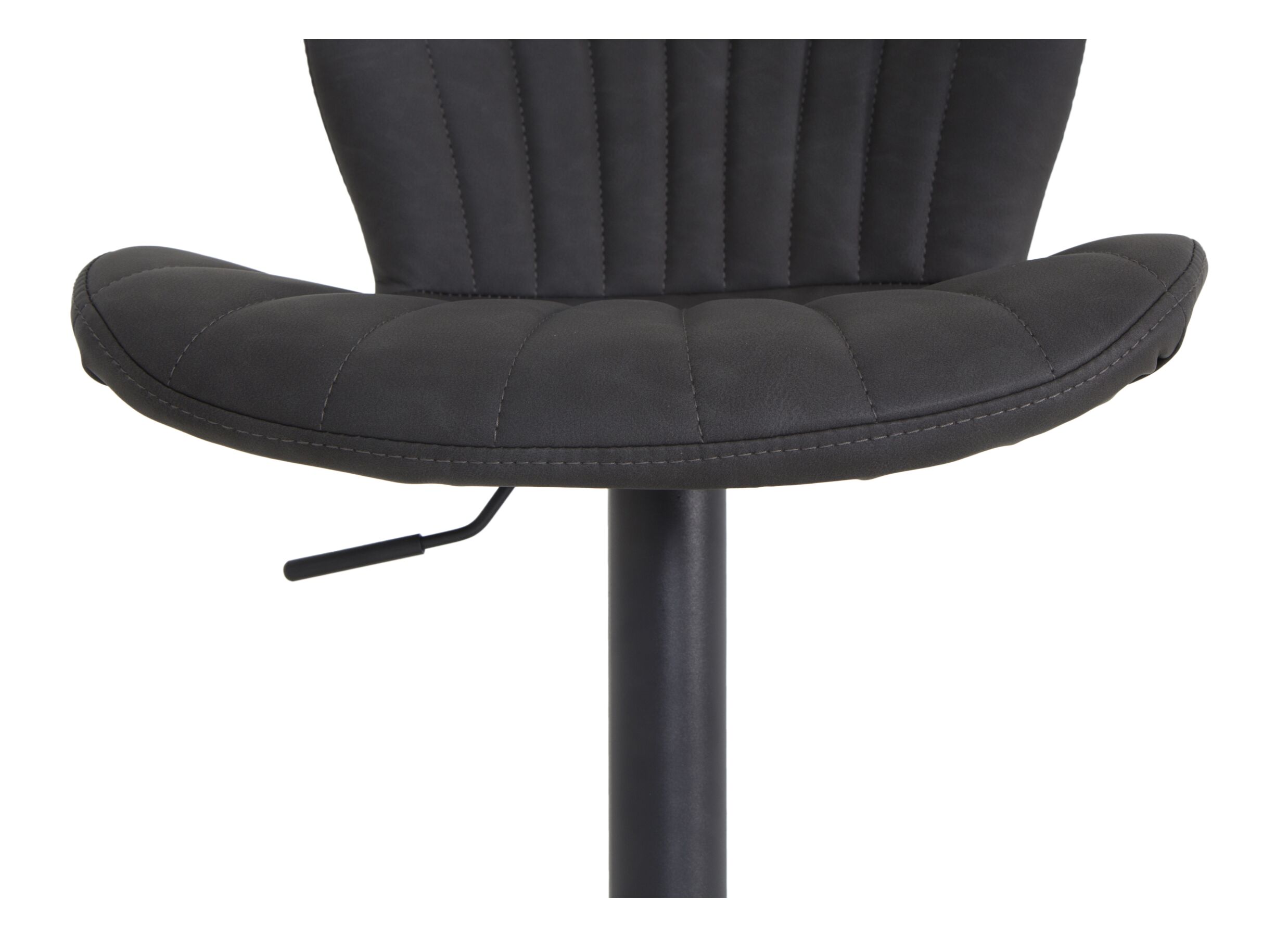 Chaise de bar Jukebox HA63-84cm - similicuir - anthracite