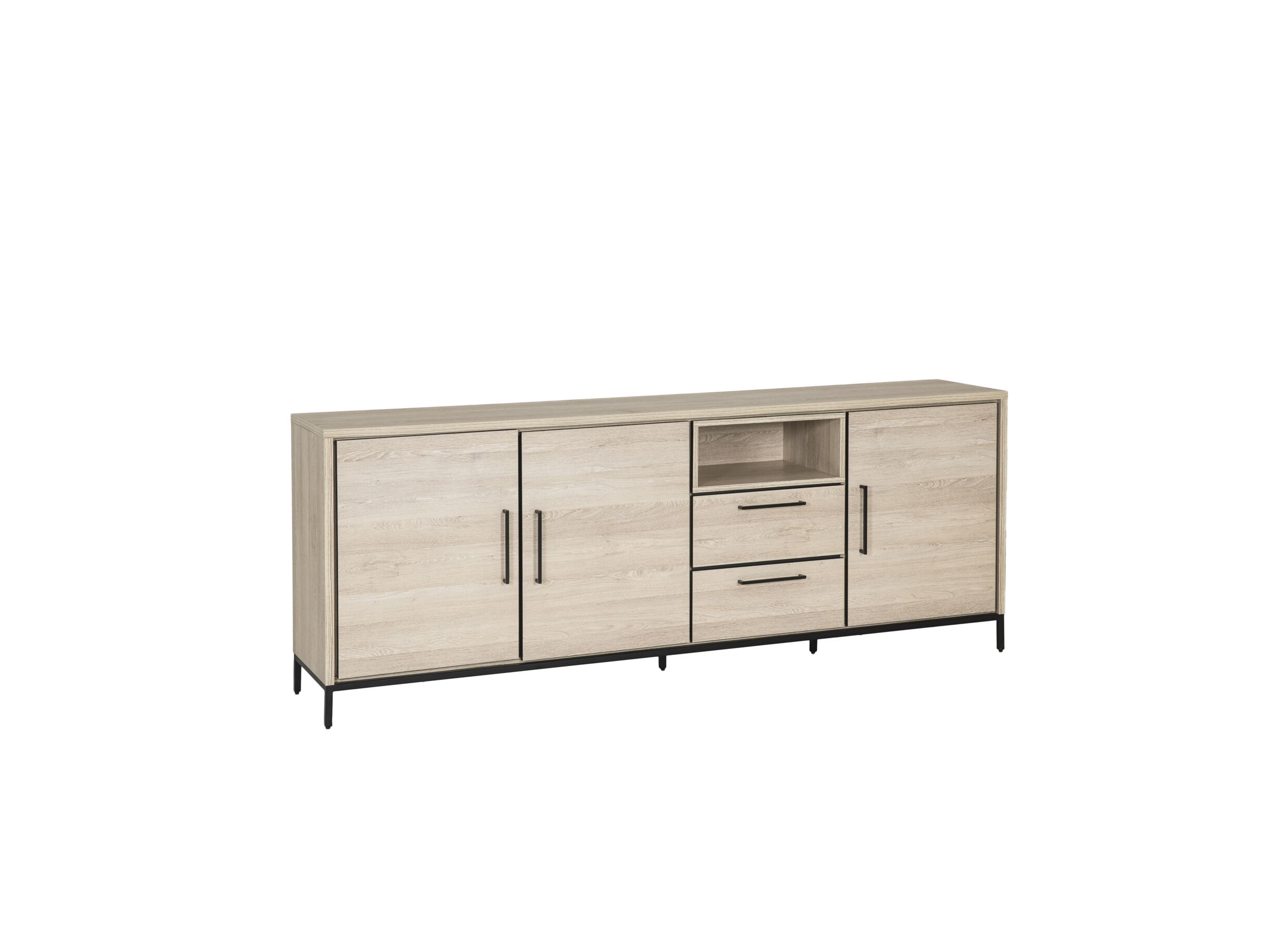 Dressoir Otis 225cm - meubelplaat - sand oak - Dressoir Otis 225cm - meubelplaat - sand oak