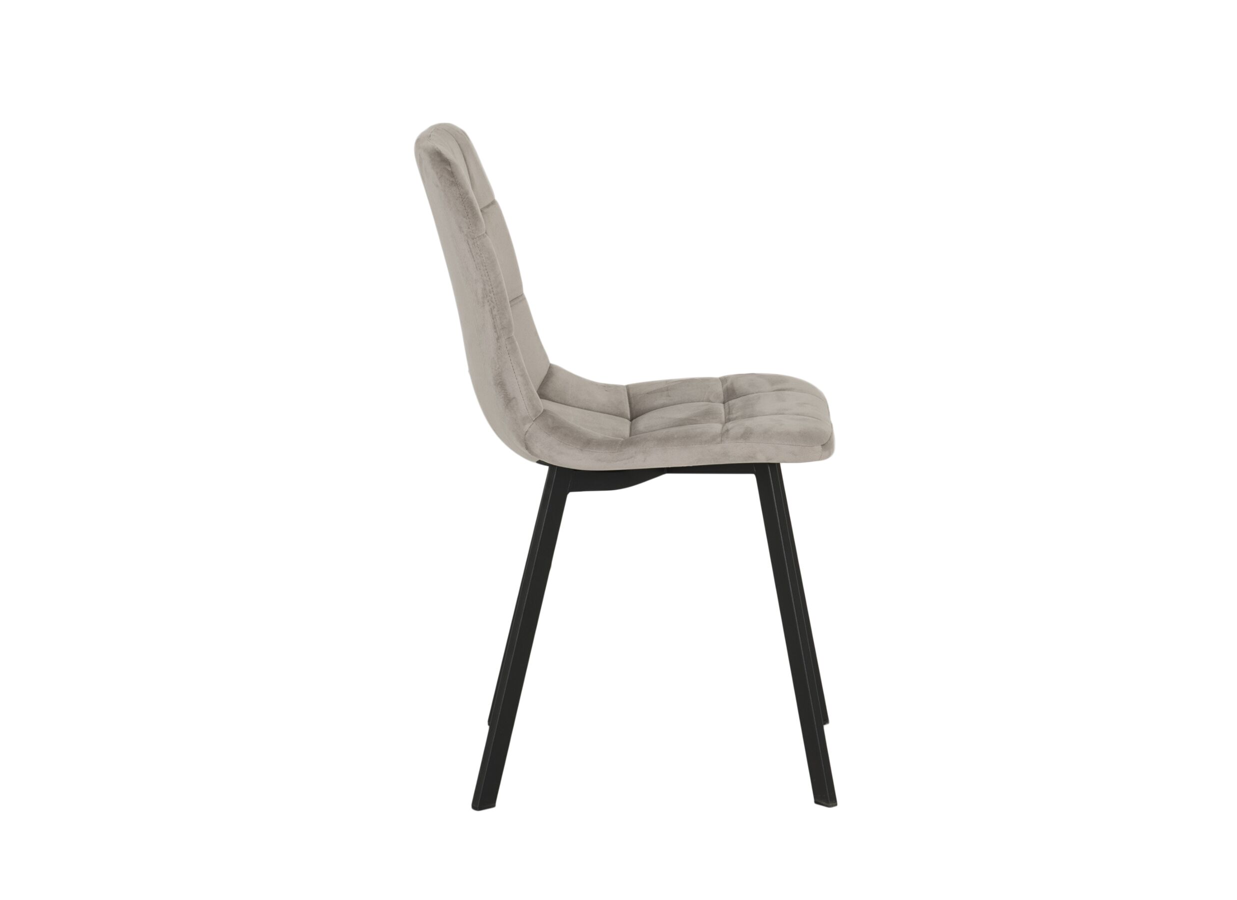 Overzichtsfoto - Stoel Runner 44x54x87cm - fluweel - taupe