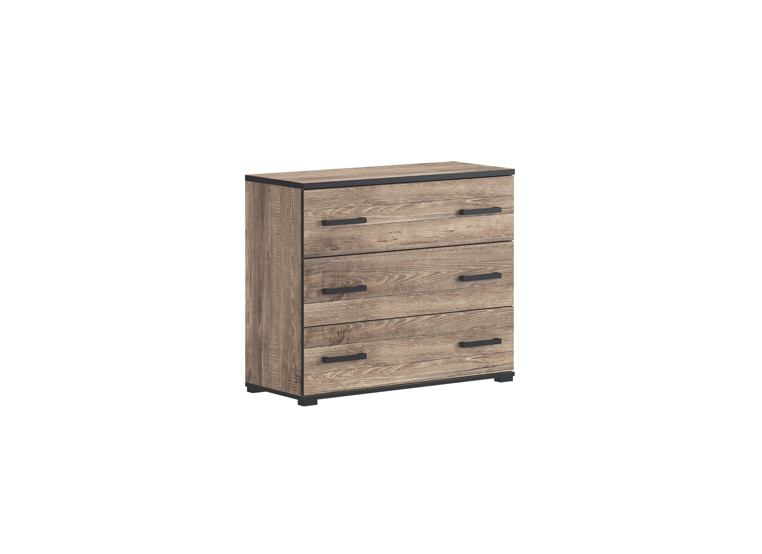 Plus Important - Commode Veronique 98x40x82cm - décor - colonial/noir