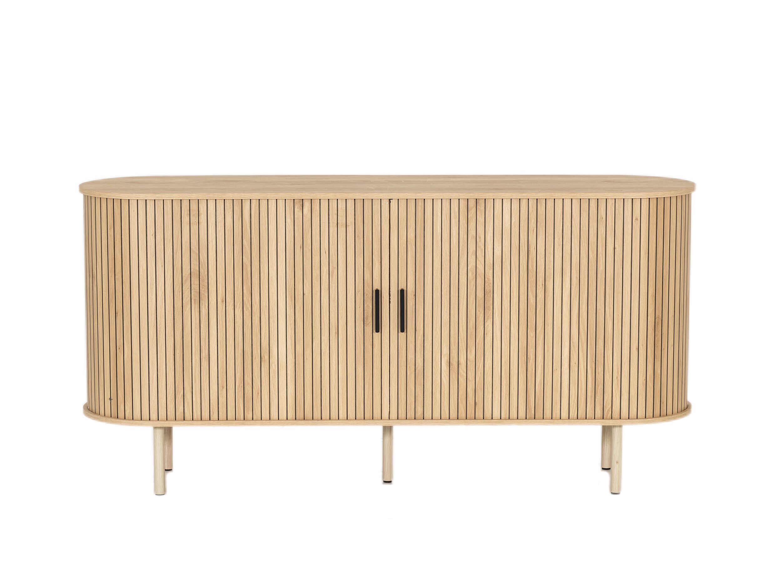 Aperçu - Commode Craze 160x40x80cm - mélamine - light oak