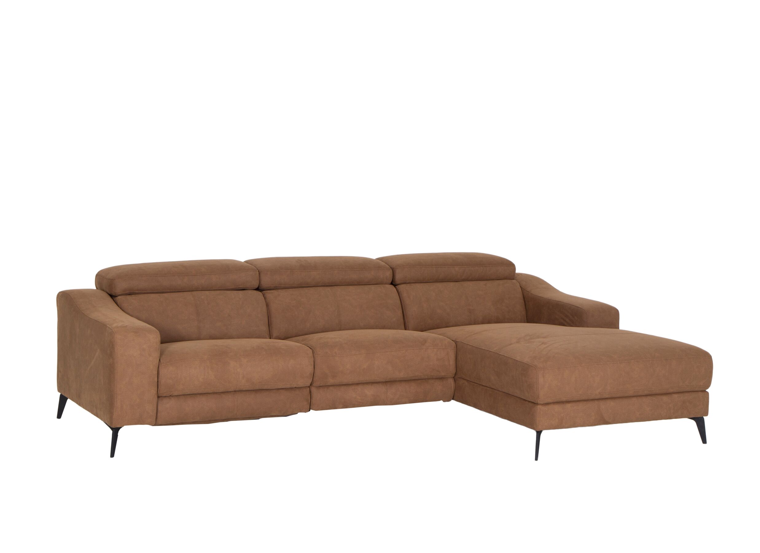 Hoofdfoto - Hoeksalon Mana 272x174cm - stof - cognac