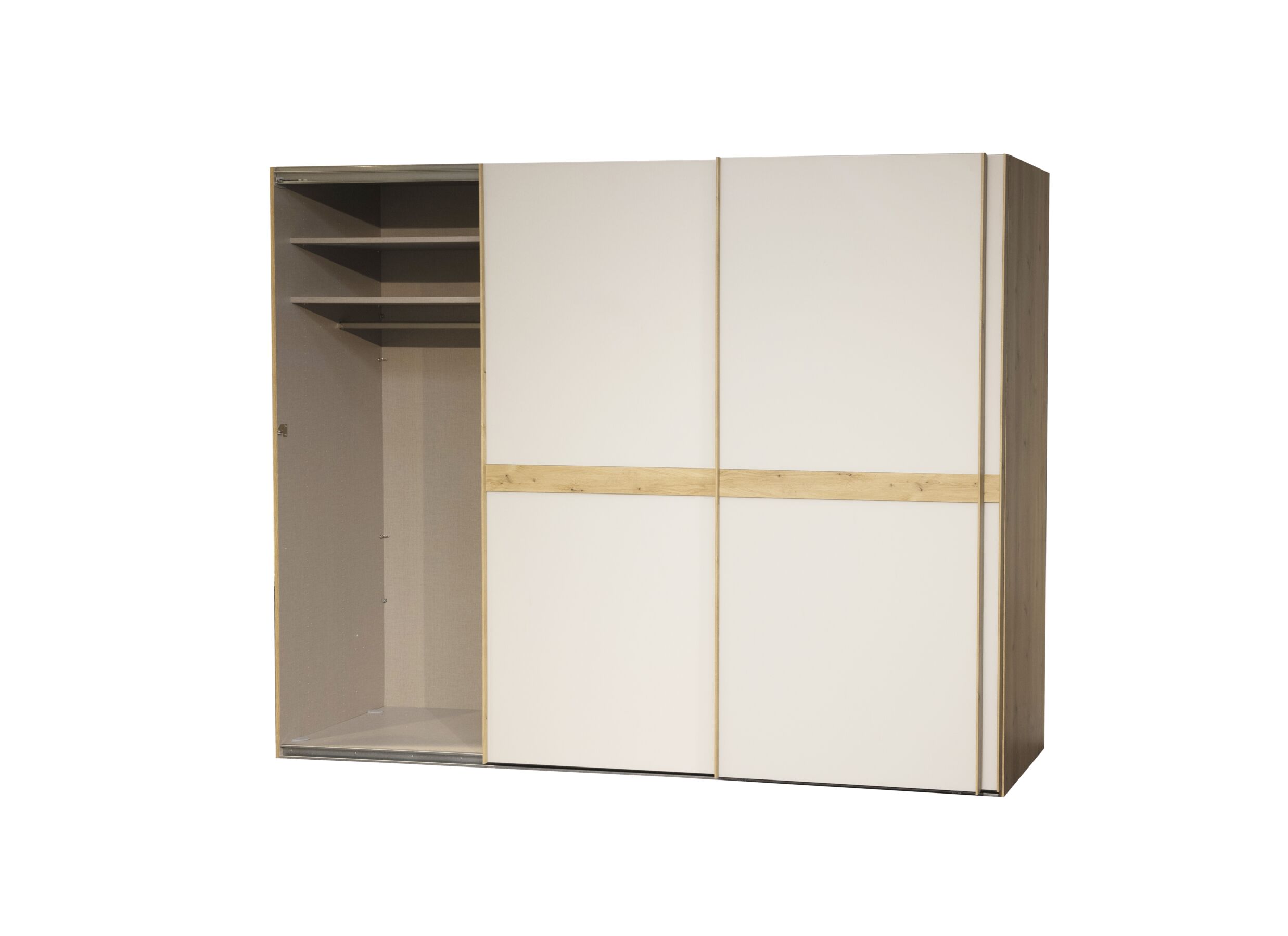 Disposition - Armoire à portes coulissantes 270cm - décor - champagne