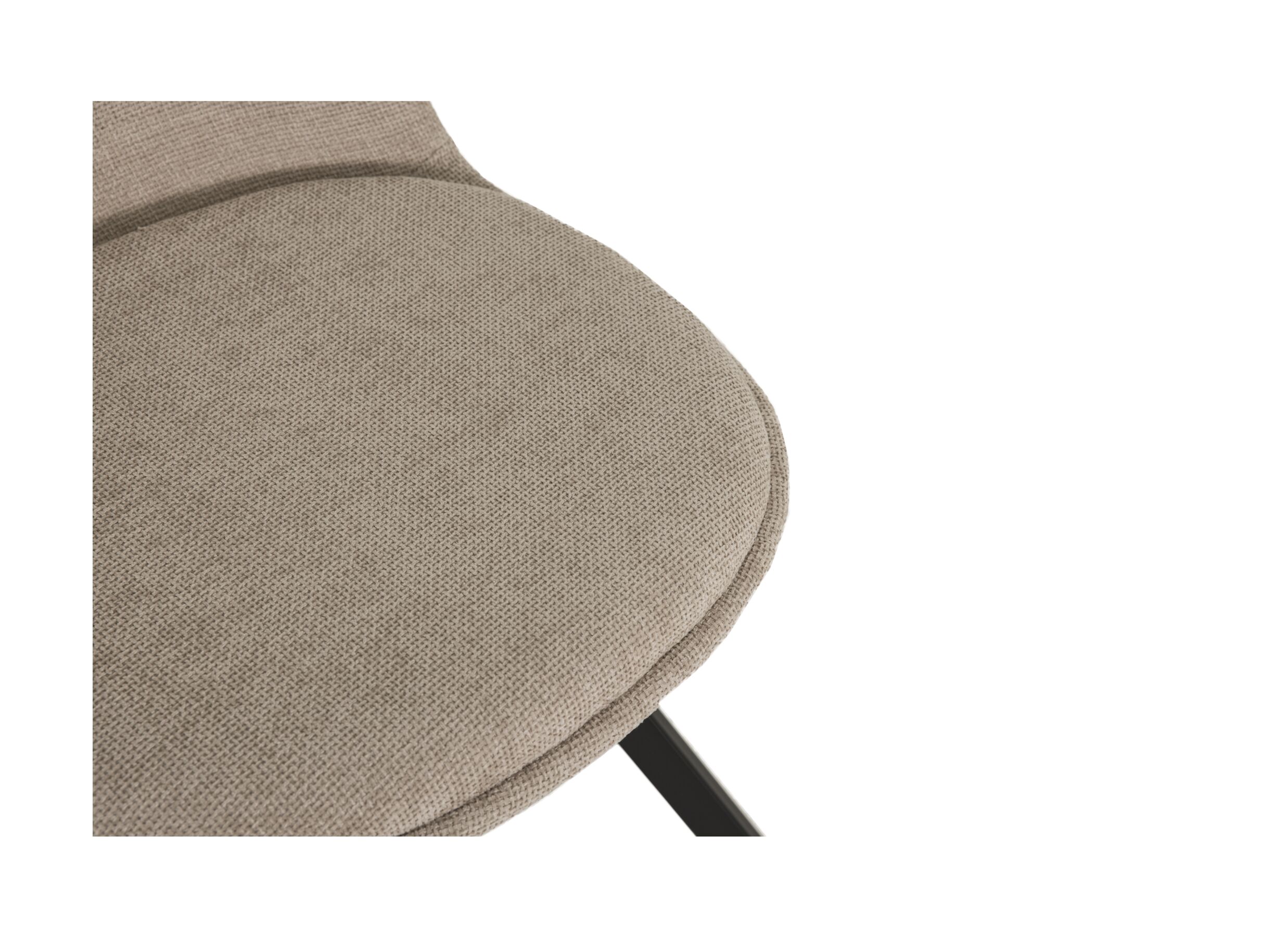 Detailfoto - Stoel Siren 47x57x88cm - polyestervezel - beige