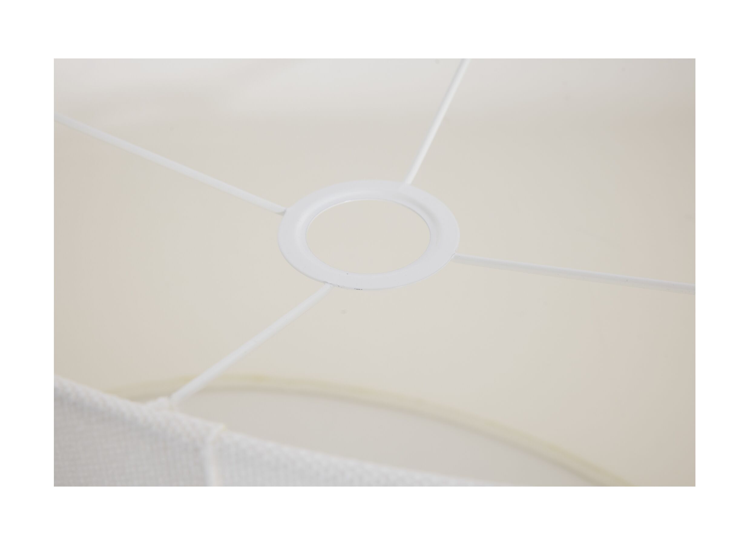 Detailfoto - Lampenkap Ø35cm - stof - ivoor