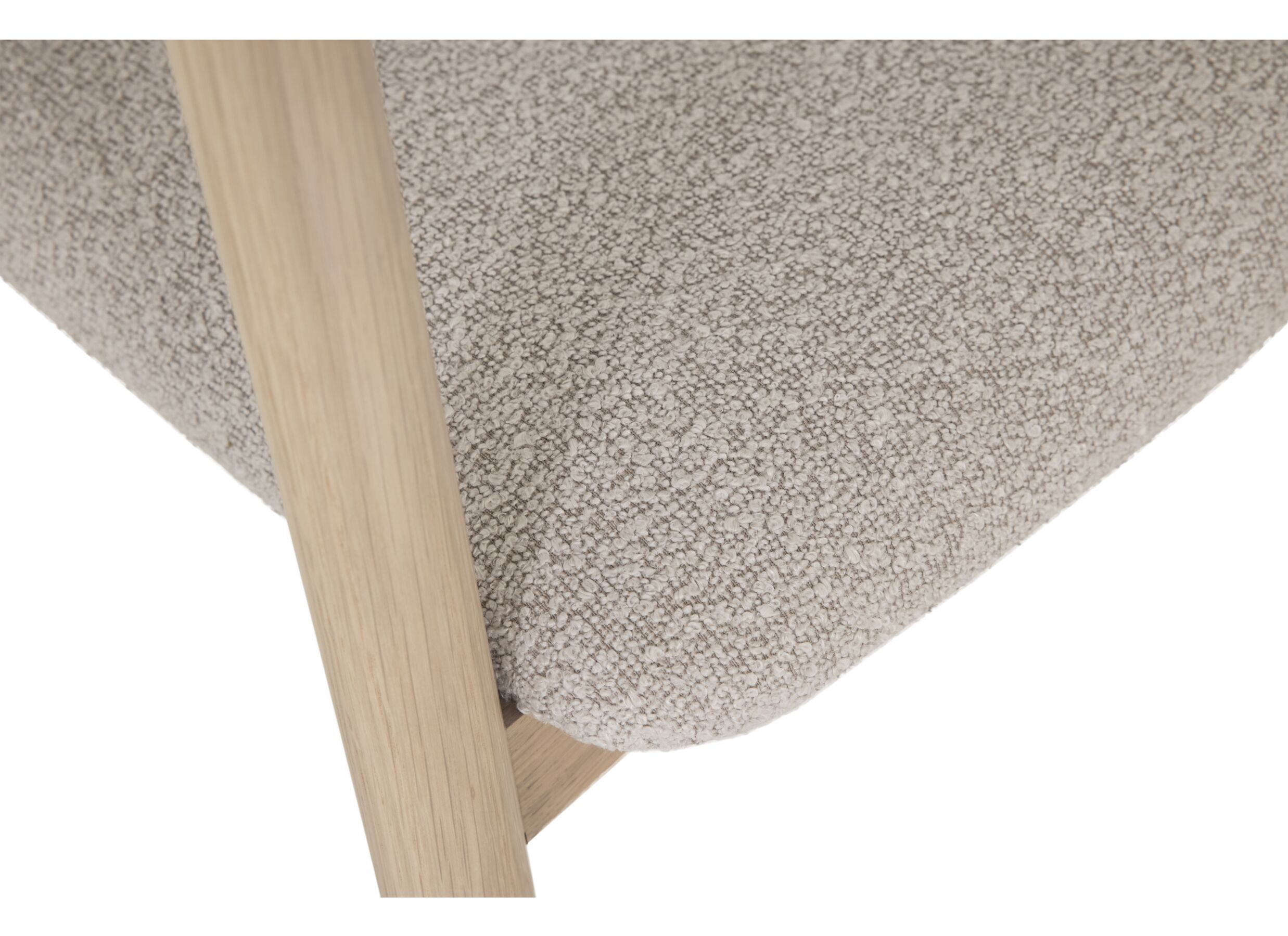Detailfoto - Stoel ST2410 eik massief - beige