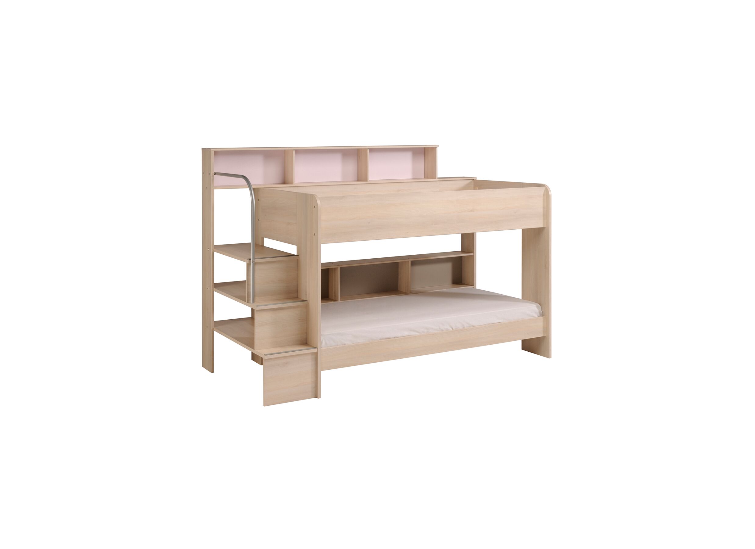 Stapelbed Bibop 90x200cm - meubelplaat - acacia