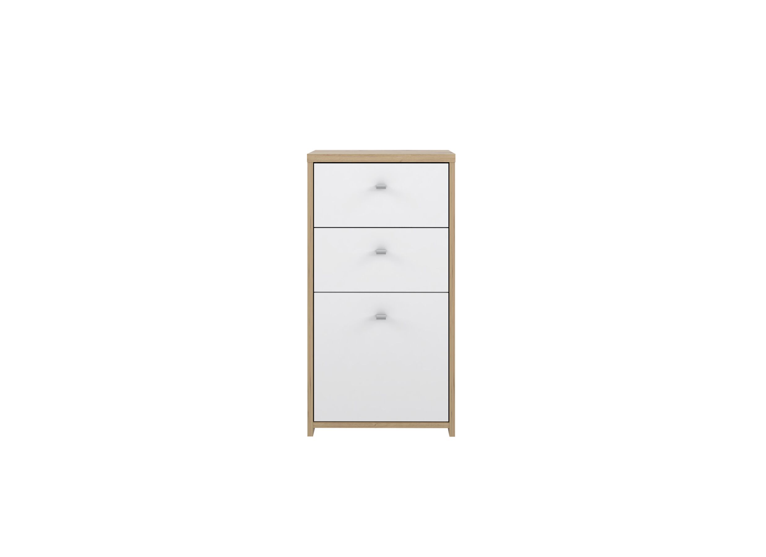 Commode Best Chest 40x30x78cm - decor - artisanale eik & wit