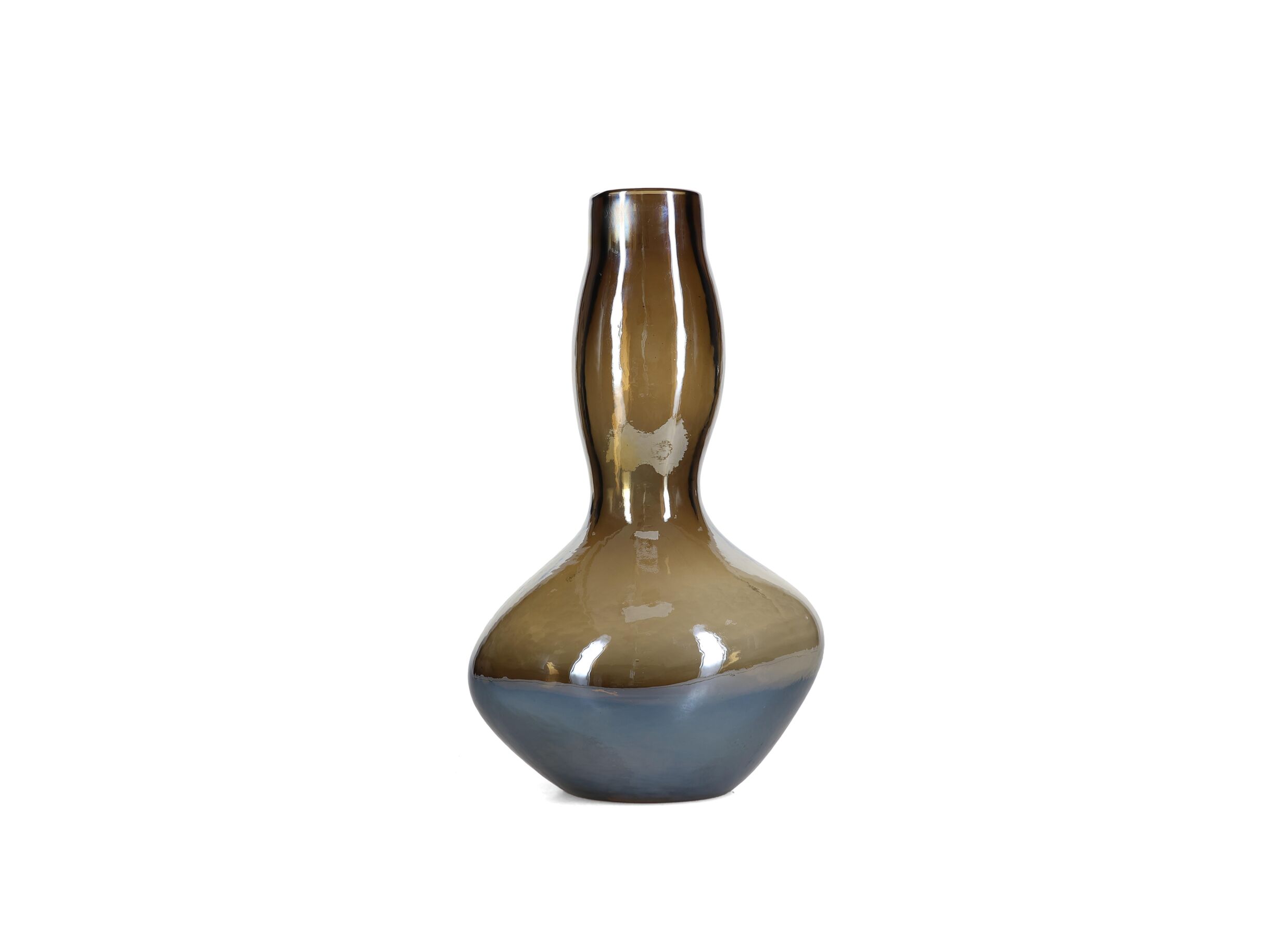 Vaas Vesper H32 - Vase Vesper H32,5cm - verre - gris