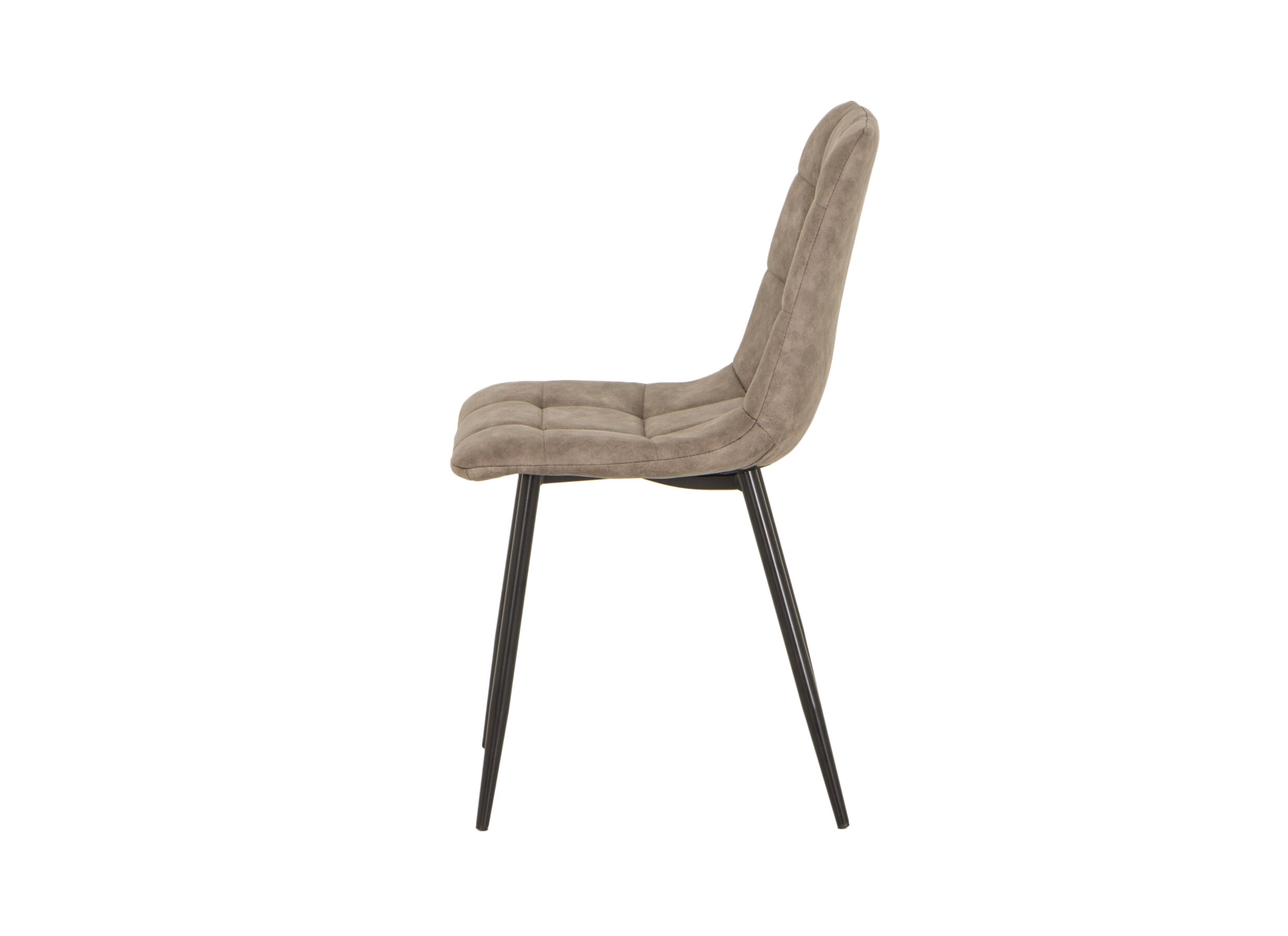 Detail - Chaise Churchill 46x54,5x85cm - métal/tissu - taupe