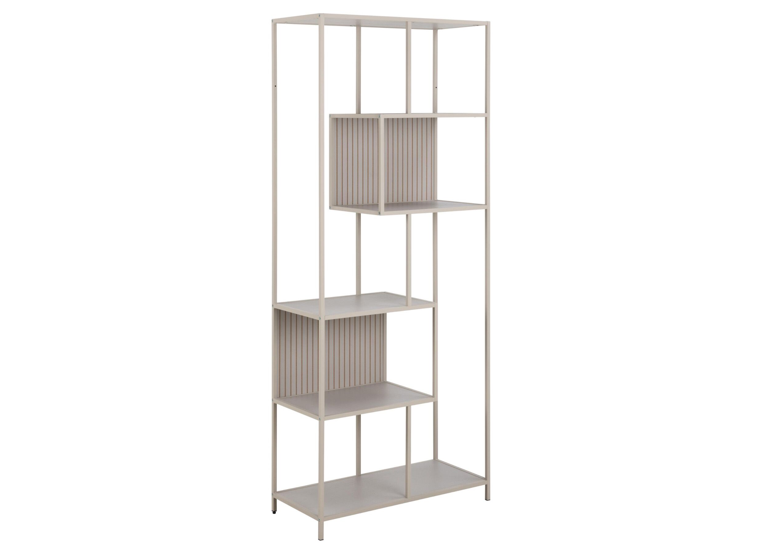 Plus Important - Étagère 77x35x185cm - acier poudré - gris