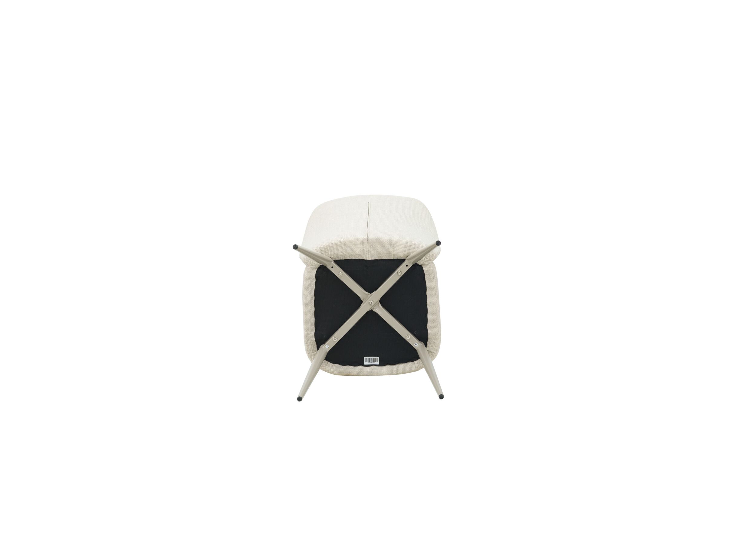 Detailfoto - Stoel Stardust 47x55x86cm - stof - beige