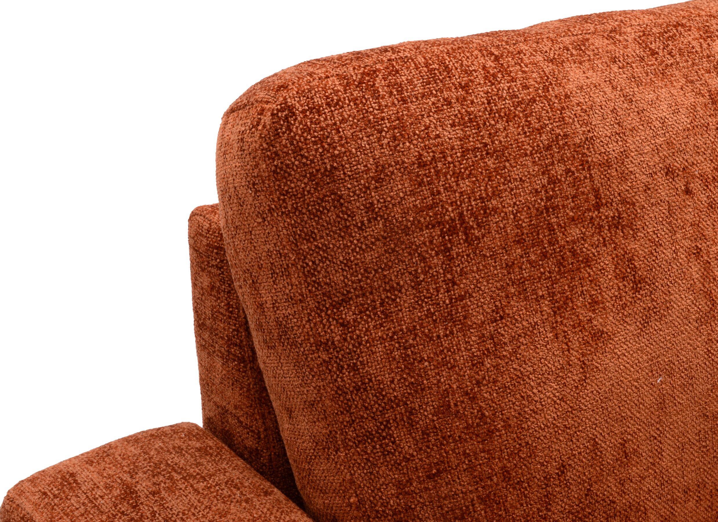 Detail - Canapé d'angle Zenith 243x156cm - tissu - rouille 2 personnes avec fonction de lit et rangement
