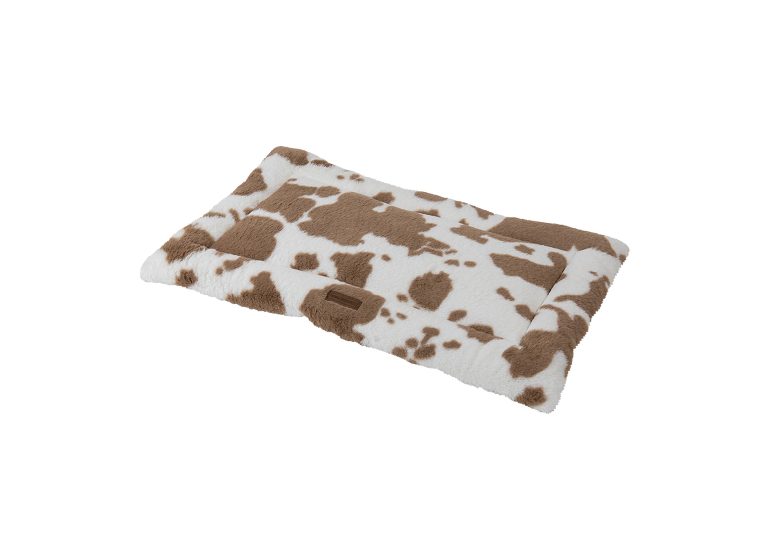 Overzichtsfoto - Hondenkussen Cow Plush XXL 119x73cm - polyester - wit & bruin