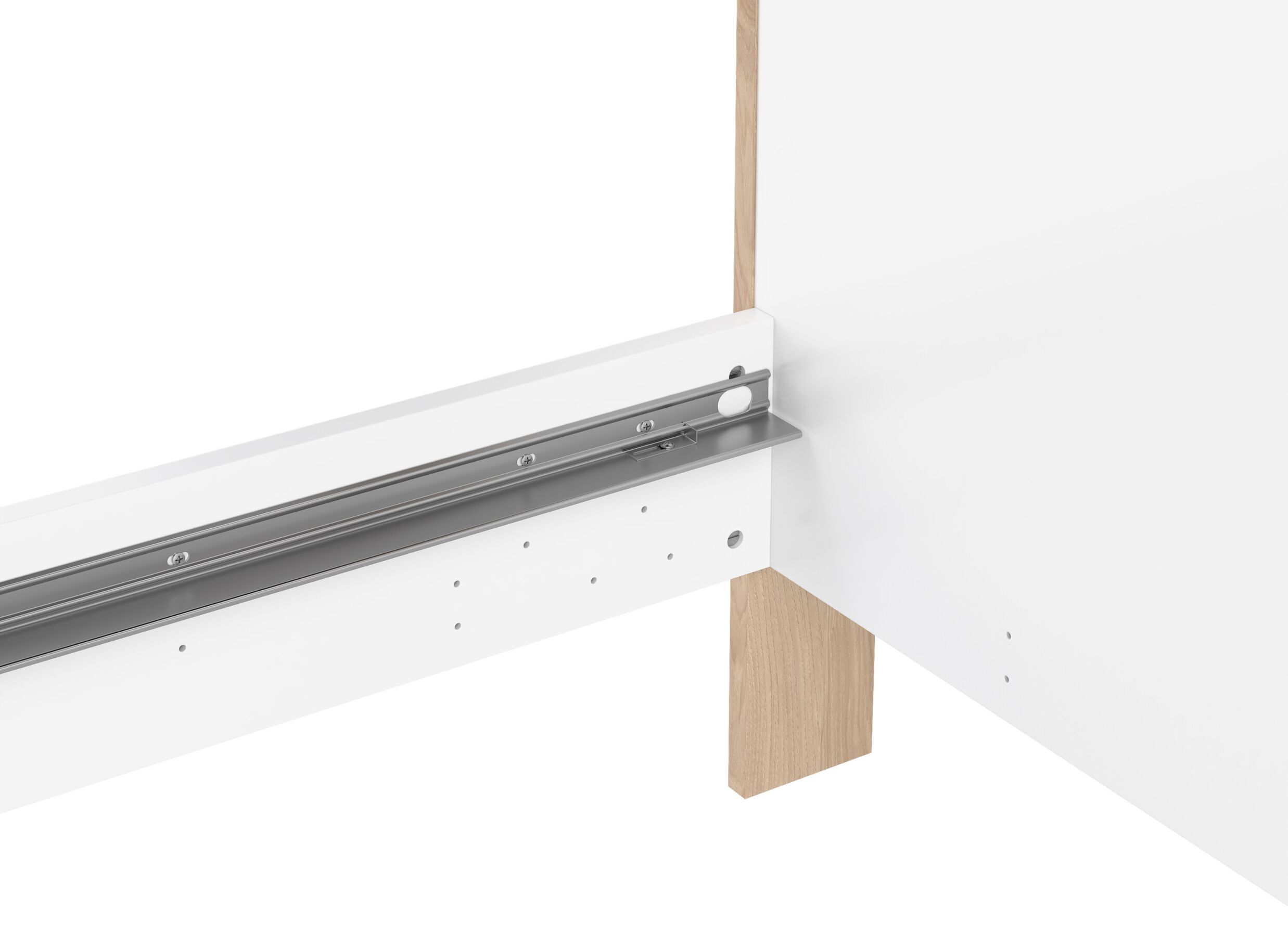Detail - Lit Next 180x200cm - décor - blanc & jackson hickory