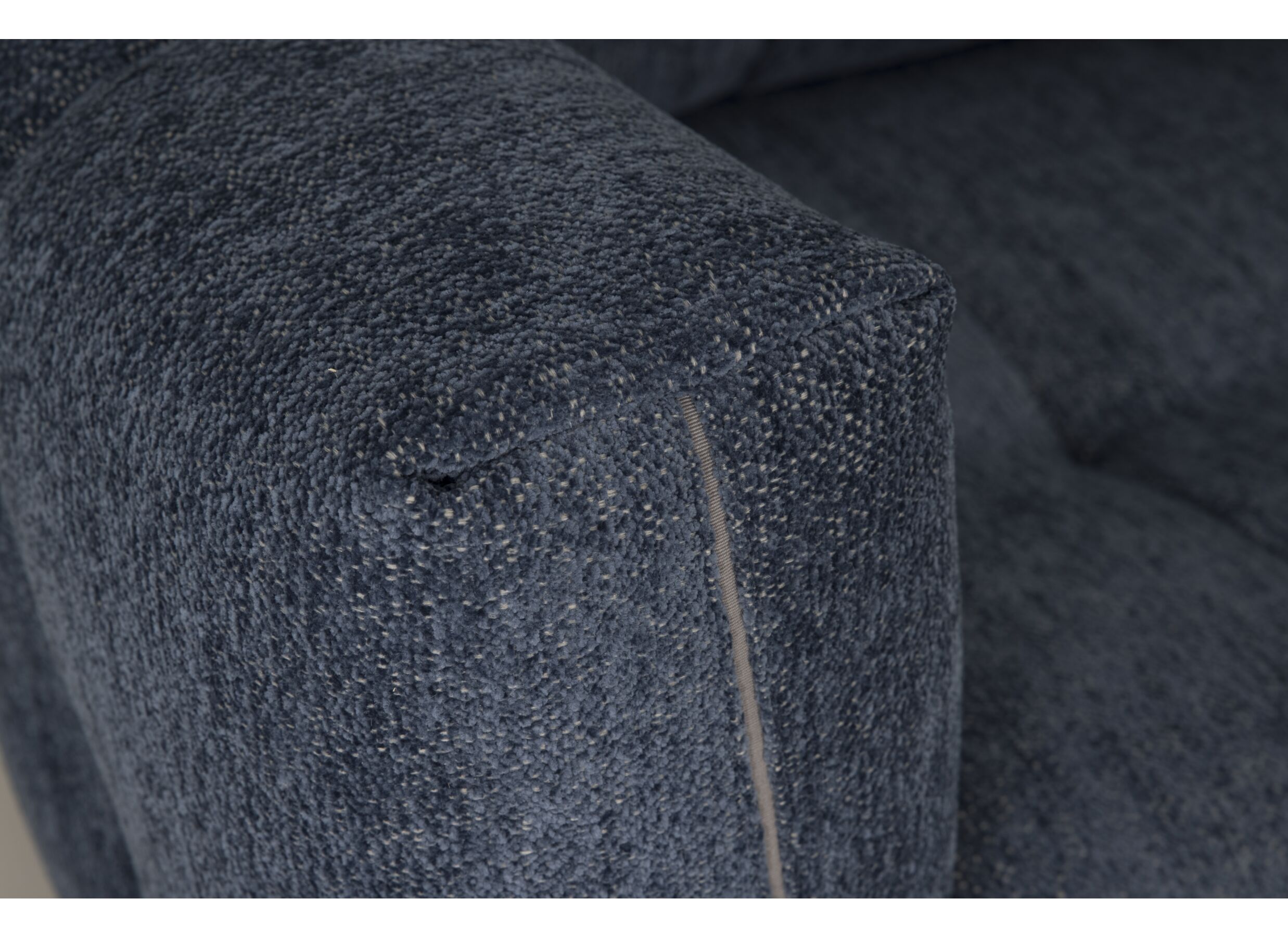 Hoeksalon Elmo 287x219cm - stof - blauw