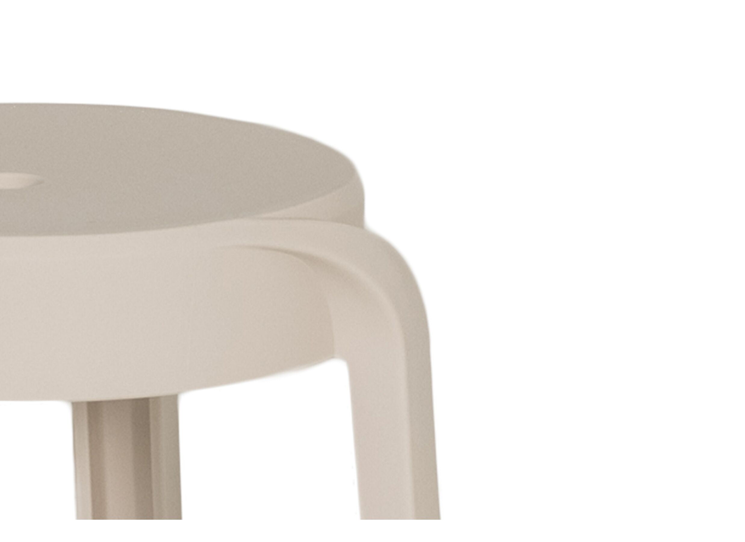 Detail - Tabouret June 43,5x44,5x55,5cm - polyethylène - beige