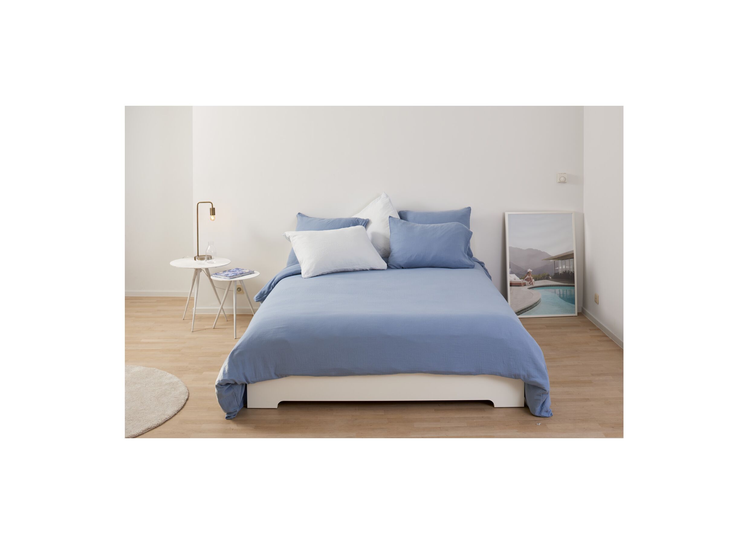 Aperçu - Housse de couette 240x200/220cm - tétra coton - jeans