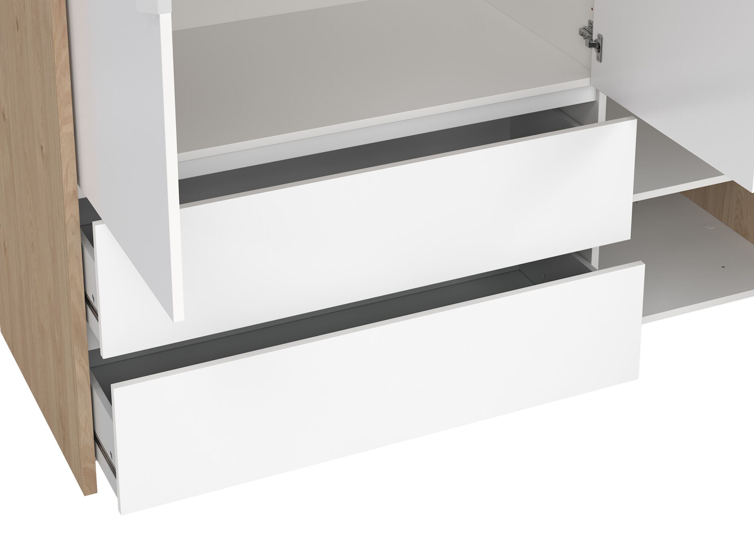 Detail - Garde-robe Next 149x58xH202cm - décor - blanc & jackson hickory