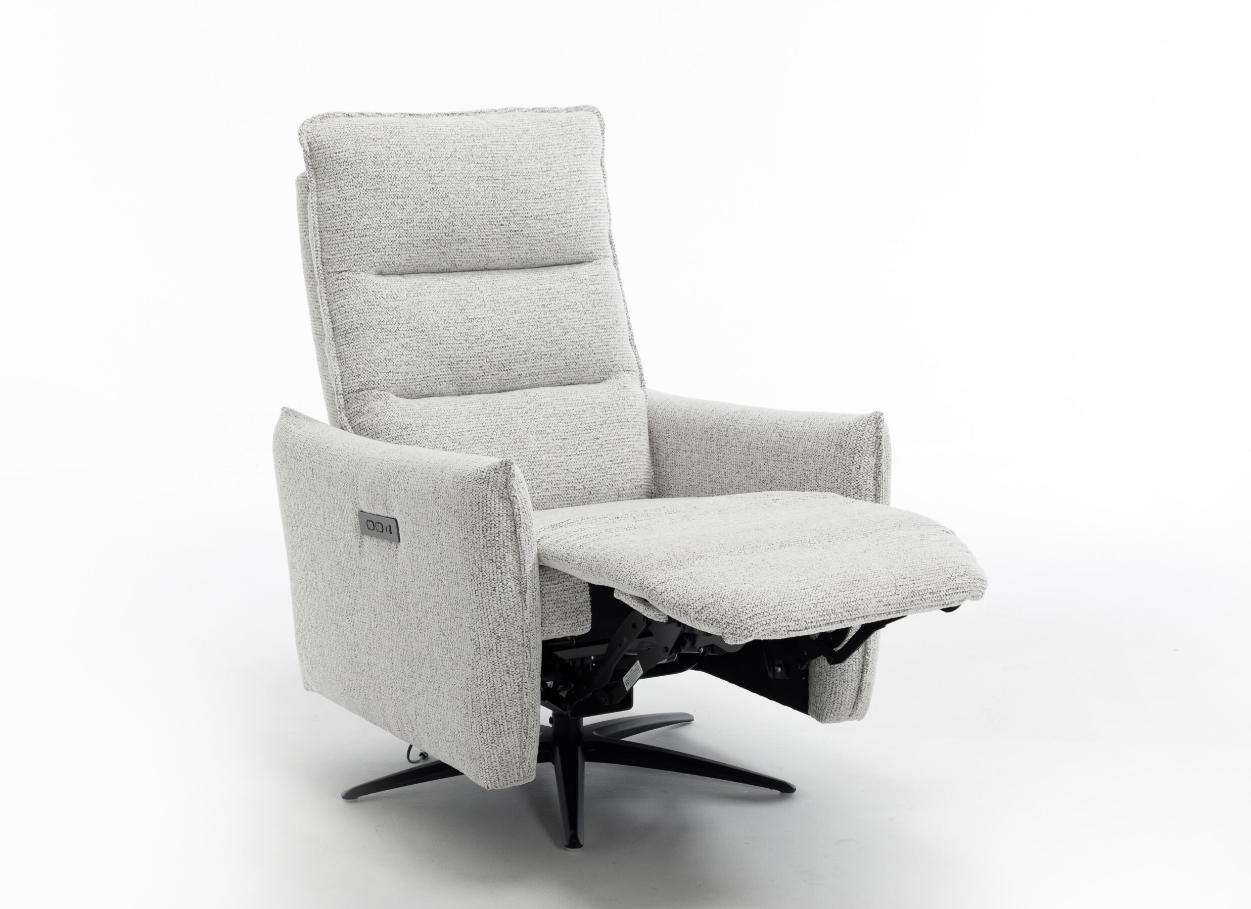 Aperçu - Fauteuil relax Jorge électrique - tissu - greige