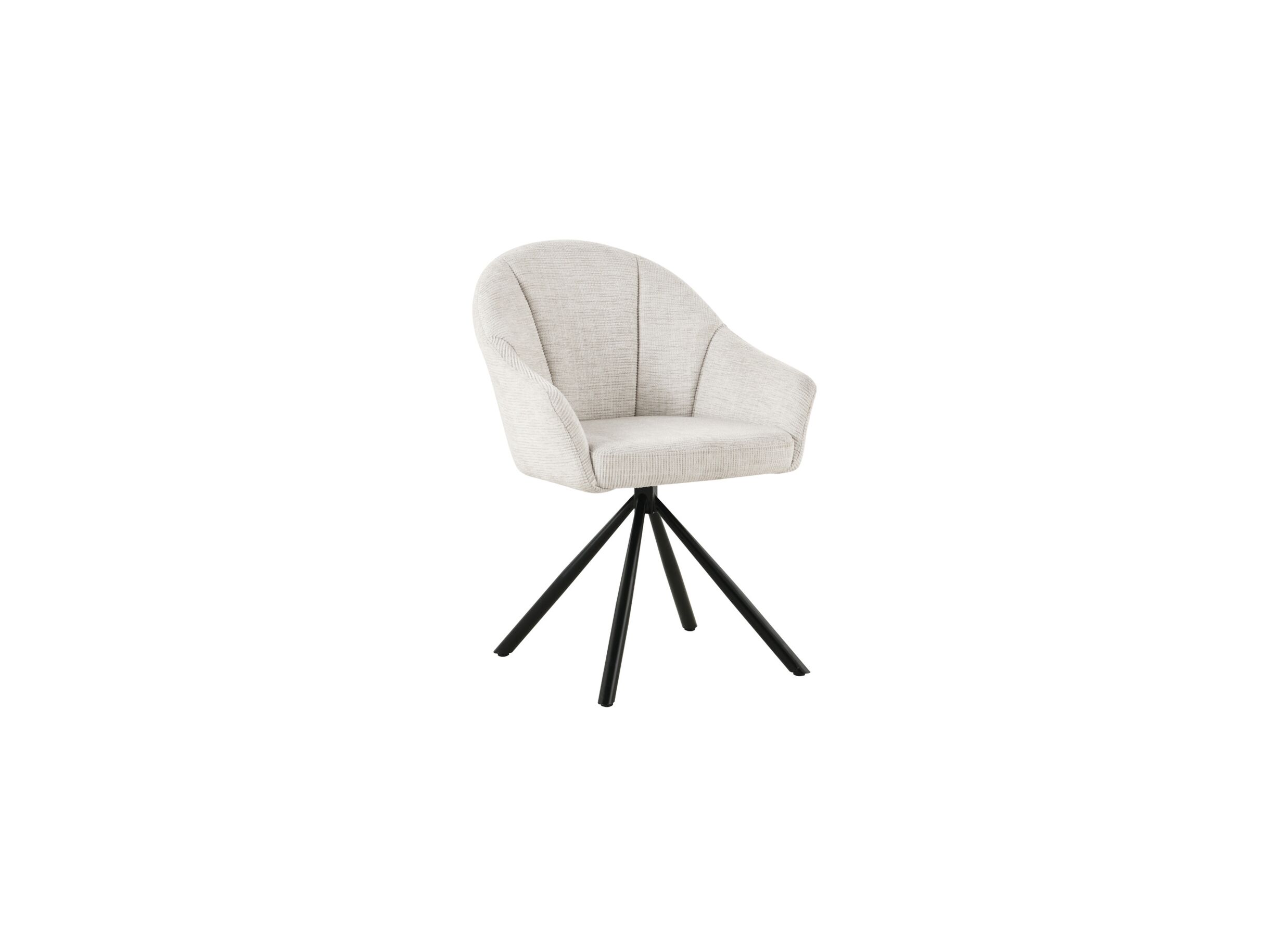 Draaistoel Alani 51 - Draaistoel Alani 51,5x63x87cm - linnen - beige