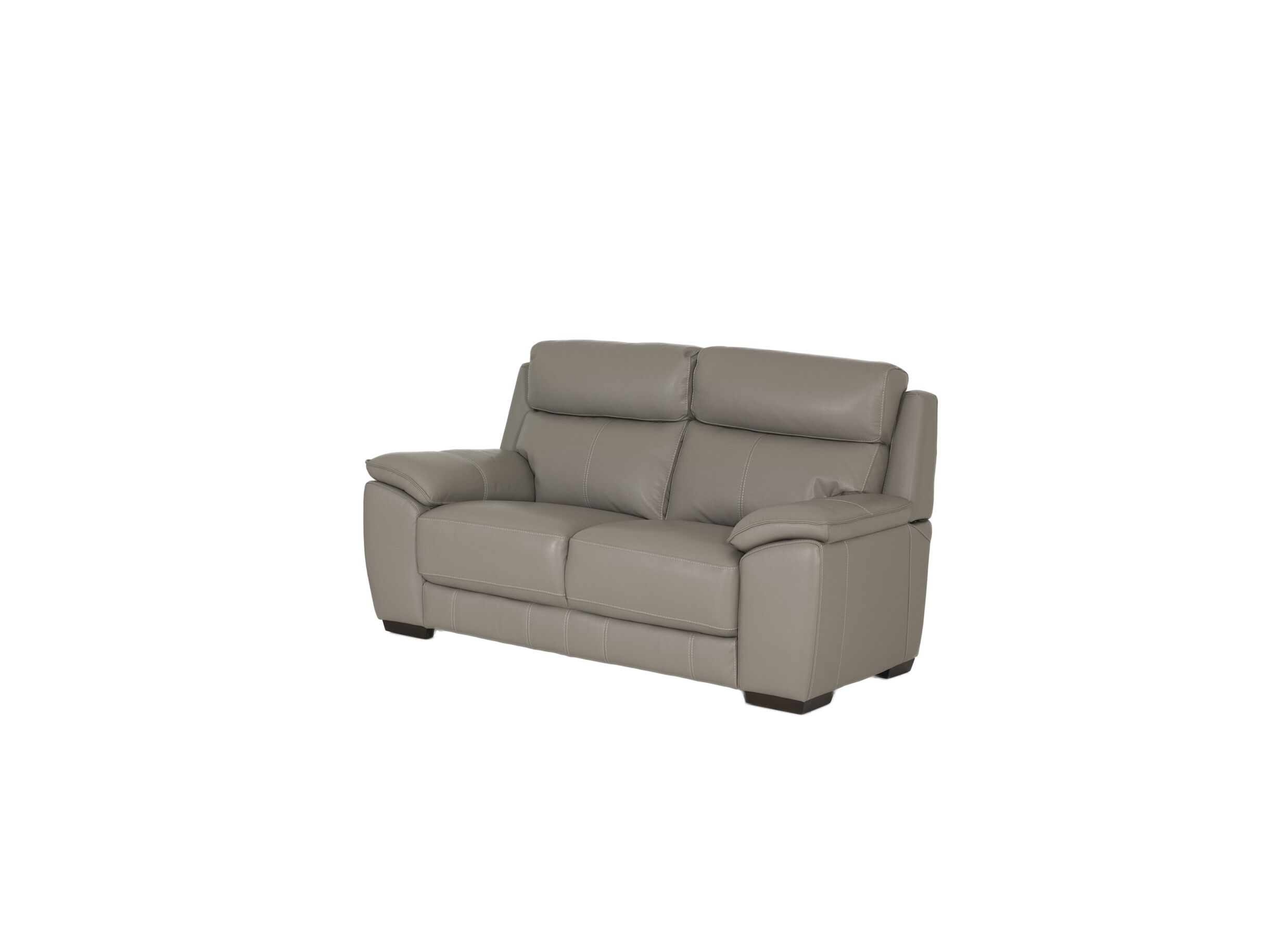 Zetel Singer 2-zit - leder - taupe - Zetel Singer 2-zit - leder - taupe