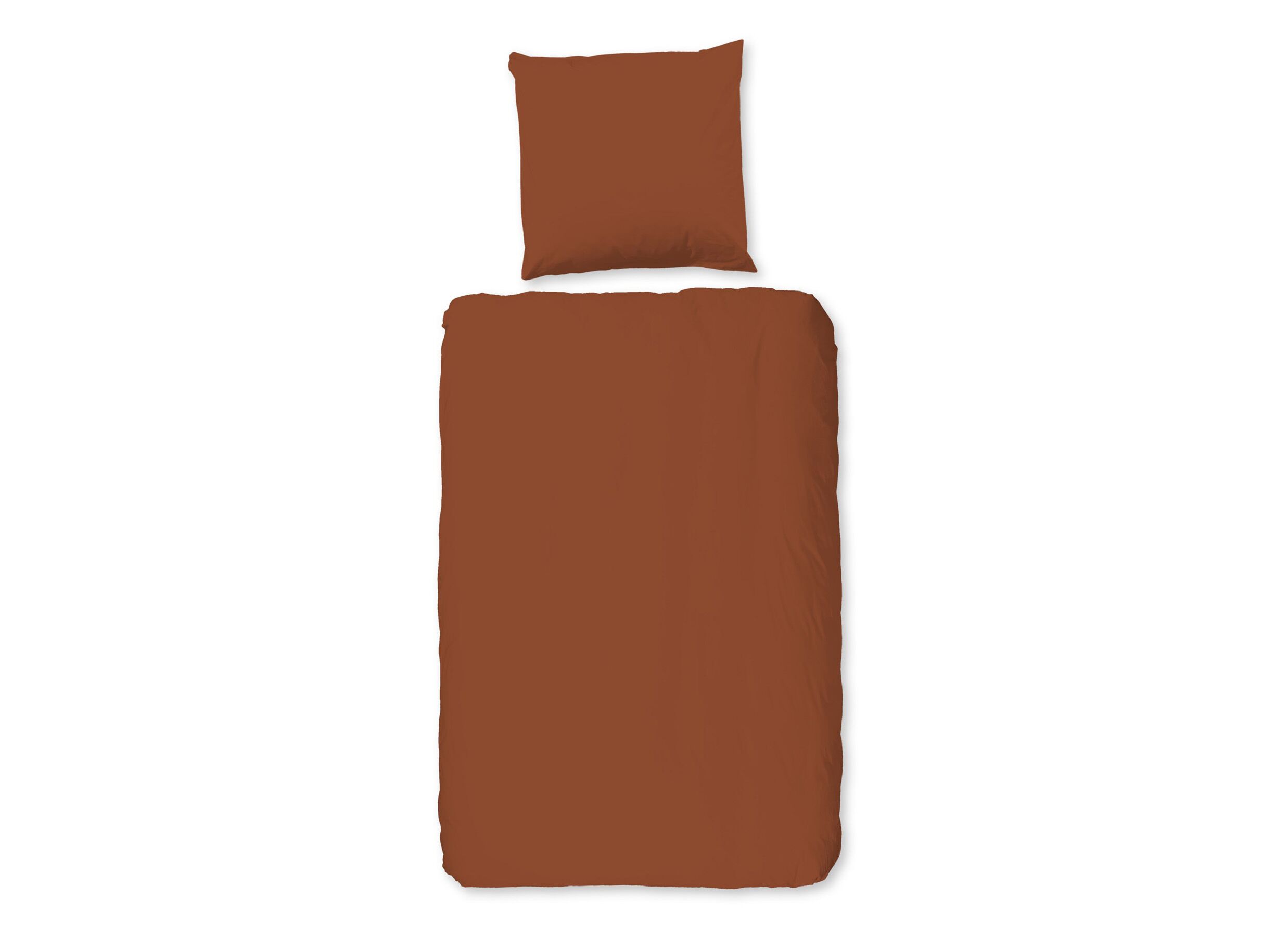Dekbedovertrek 200x220cm - katoen - terra - Housse de couette 200x220cm - coton - terra