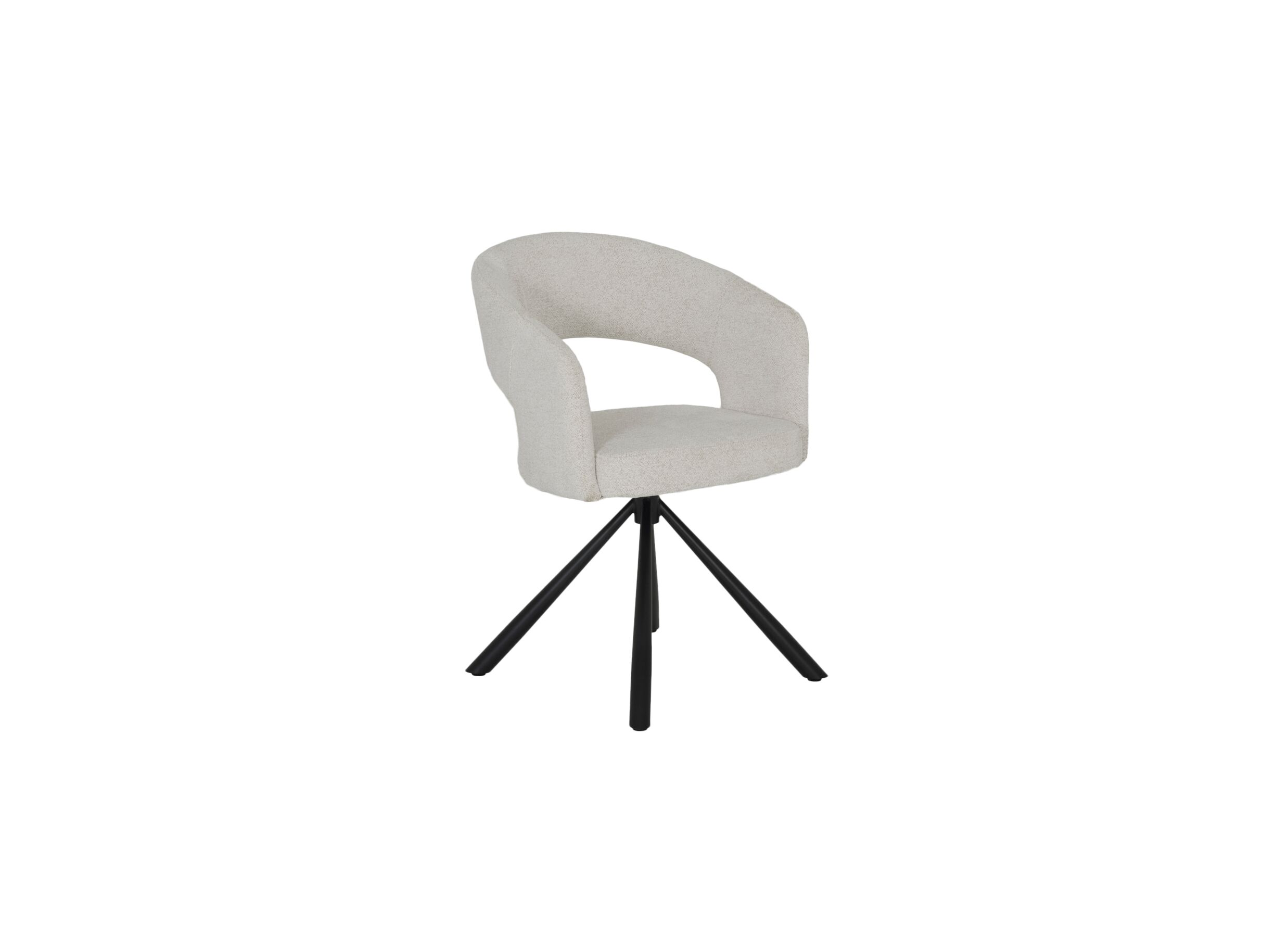 Hoofdfoto - Draaistoel Robin 60x56x79,50cm - stof - grijs